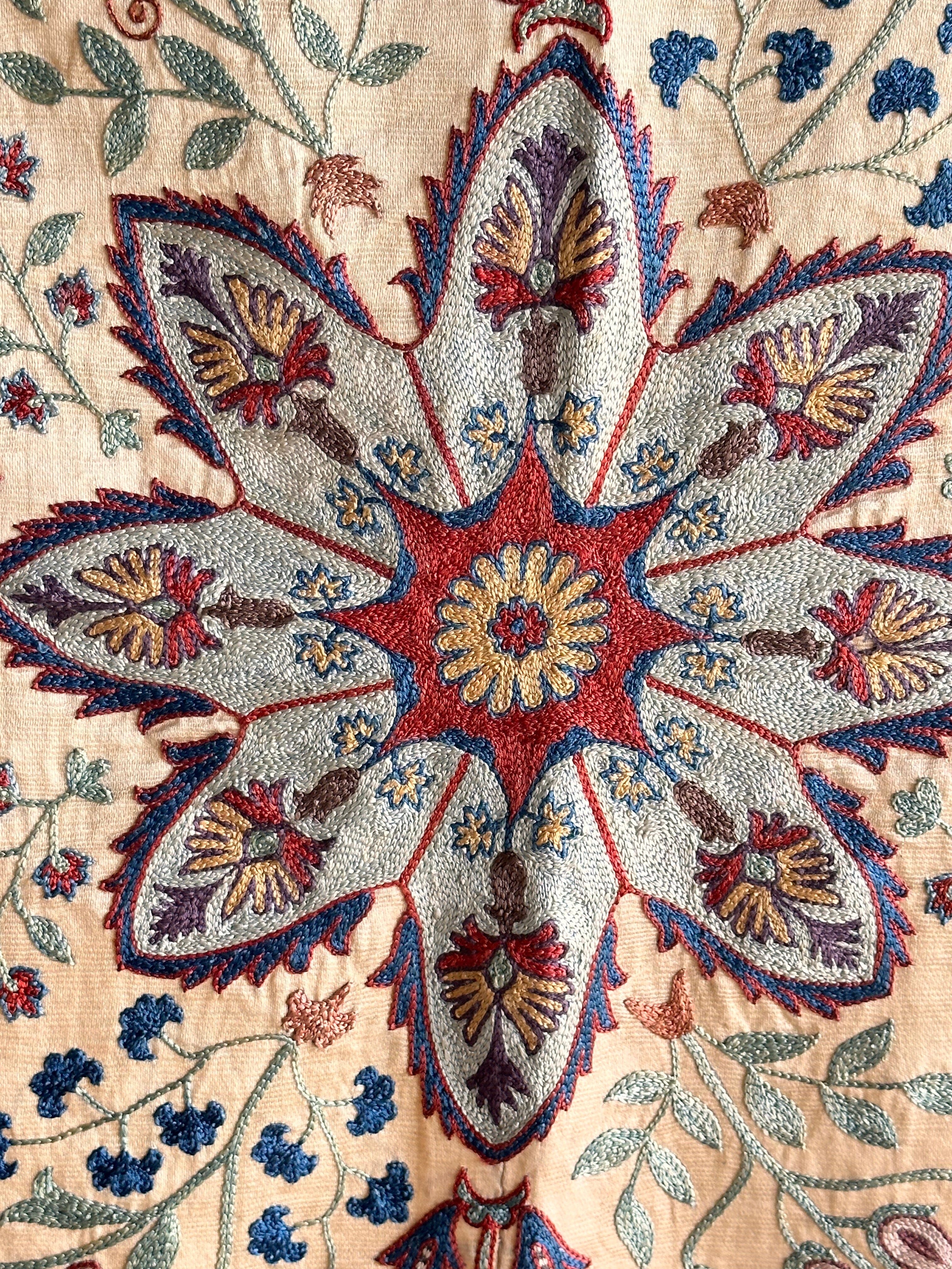 Hand Stitched Suzani (CSSU070723 | 56 x 42") Suzani Aziz Suzani