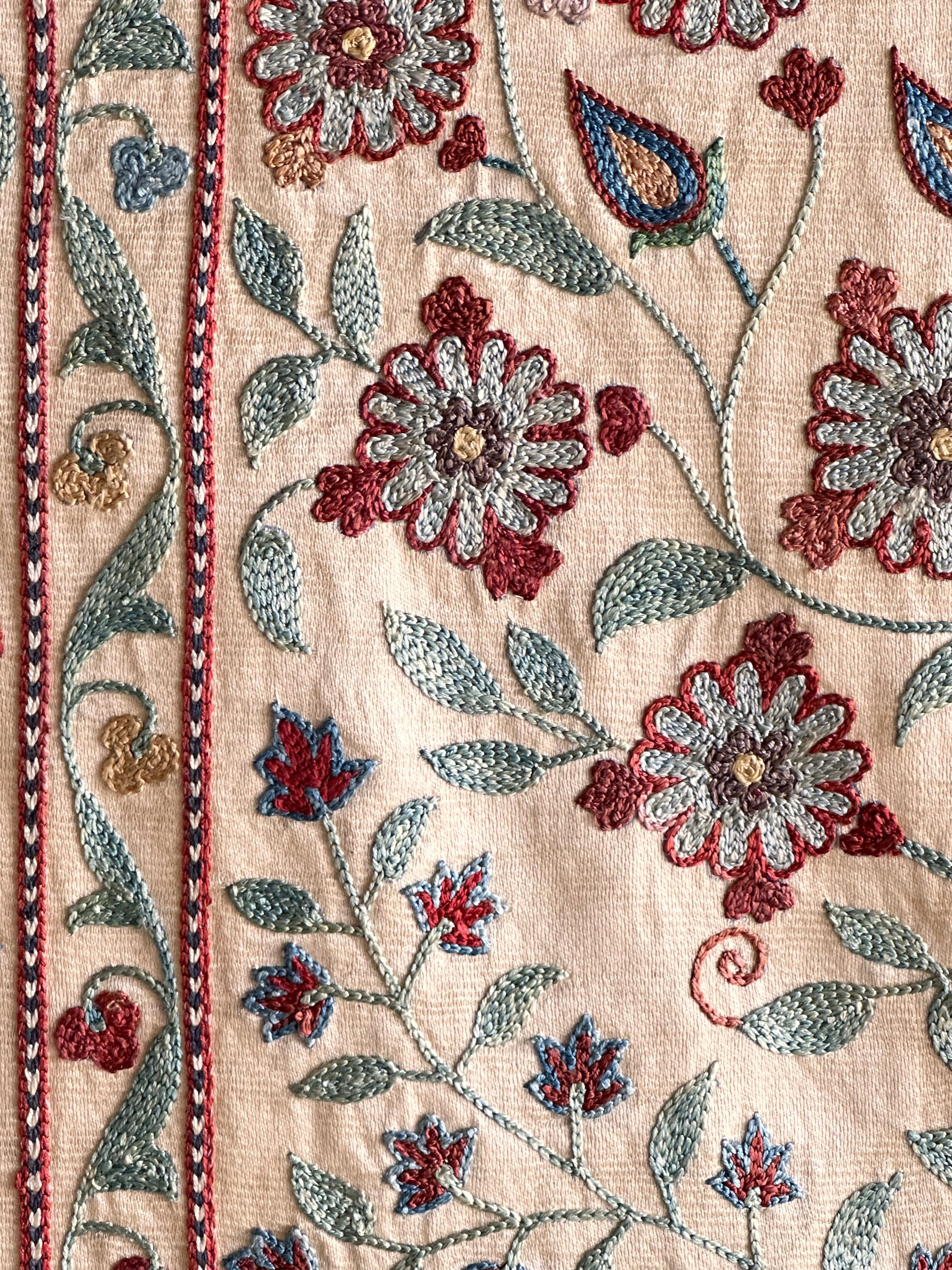 Hand Stitched Suzani (CSSU070723 | 56 x 42") Suzani Aziz Suzani
