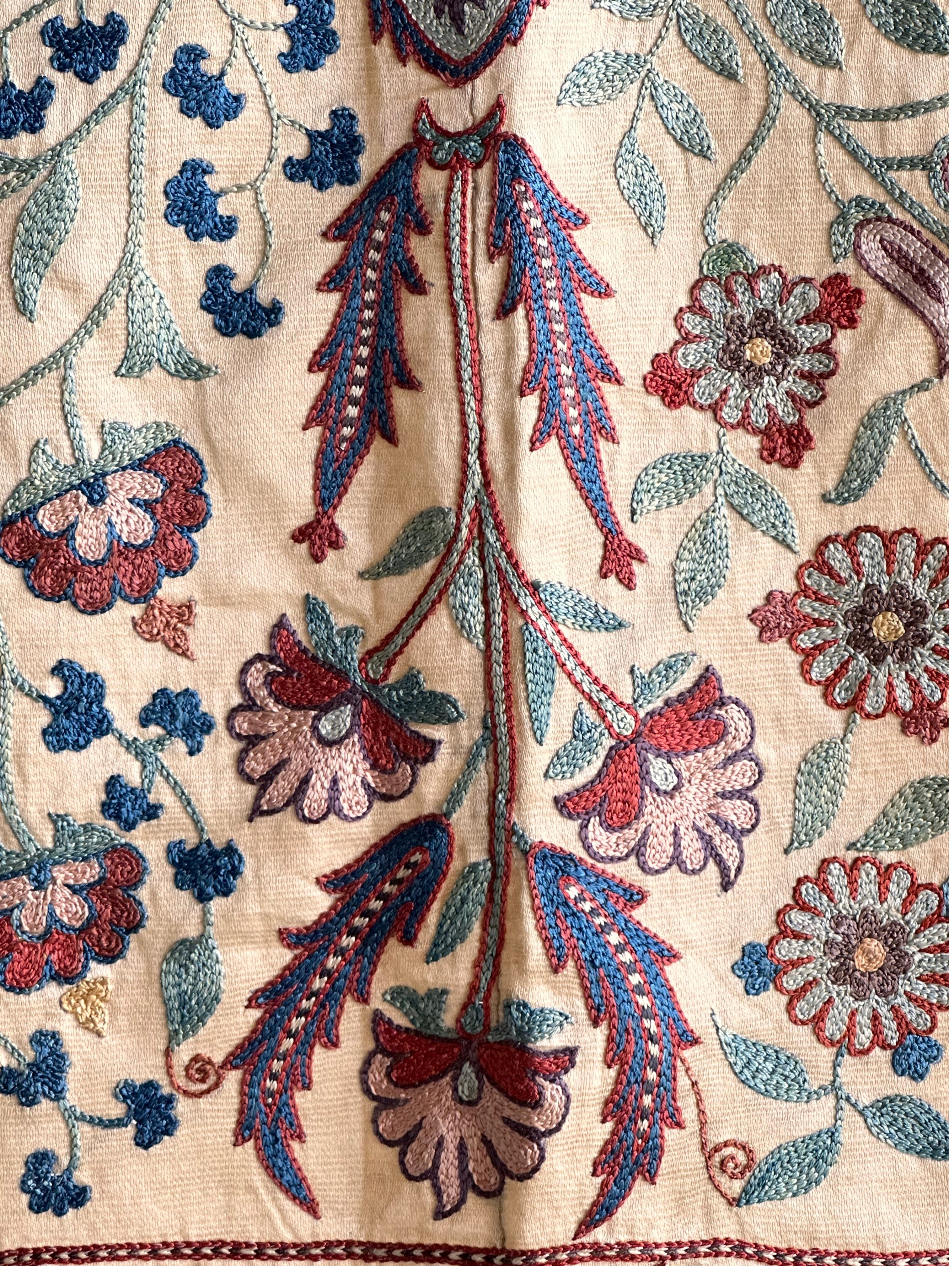 Hand Stitched Suzani (CSSU070723 | 56 x 42") Suzani Aziz Suzani