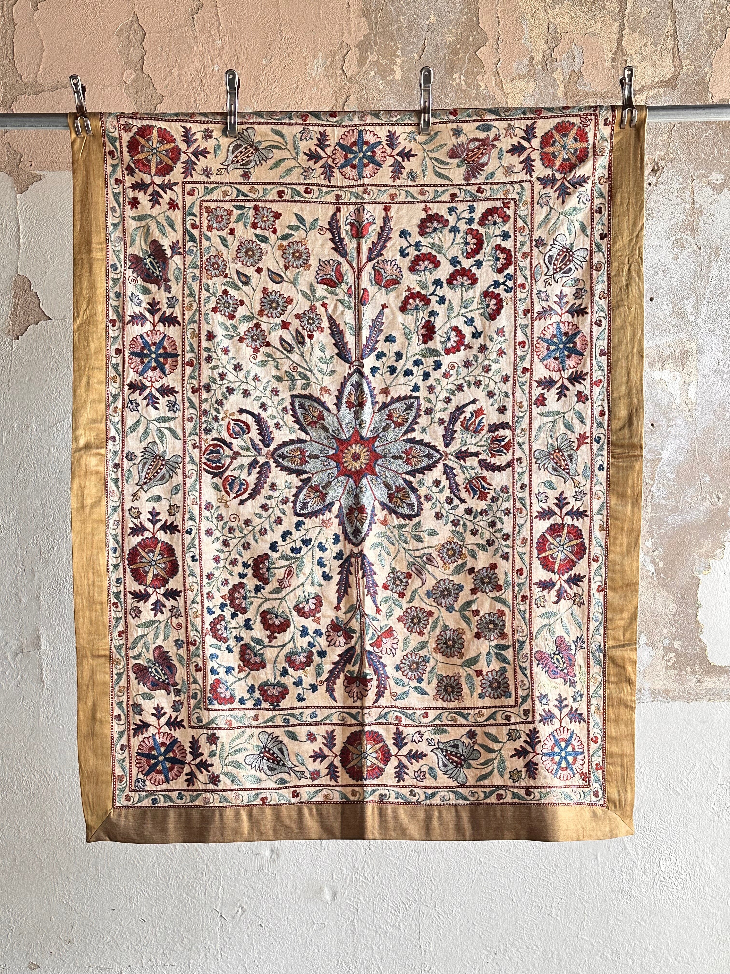Hand Stitched Suzani (CSSU070723 | 56 x 42") Suzani Aziz Suzani