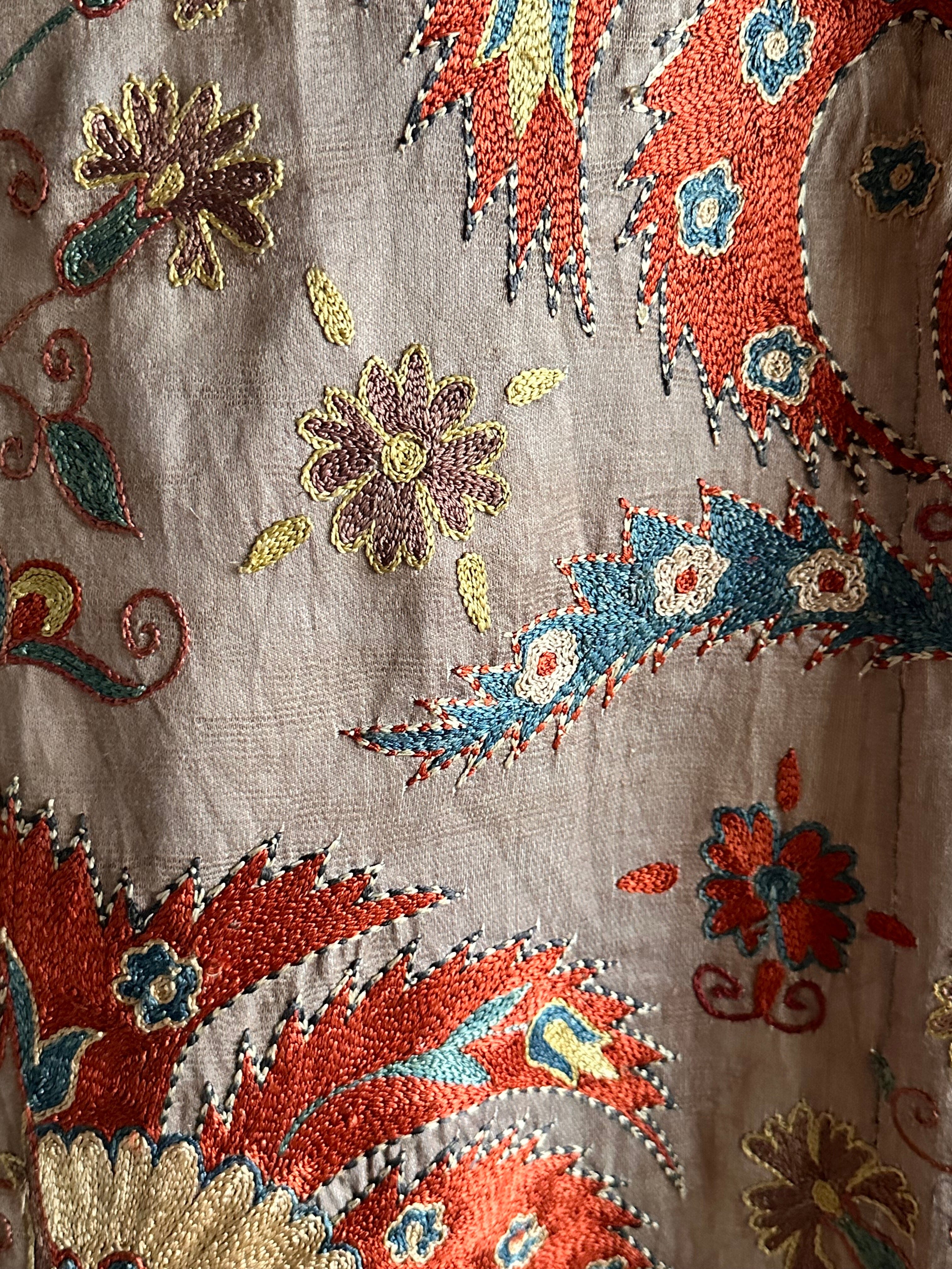 Hand Stitched Suzani (CSSU071023 | 122 x 102") Suzani Aziz Suzani