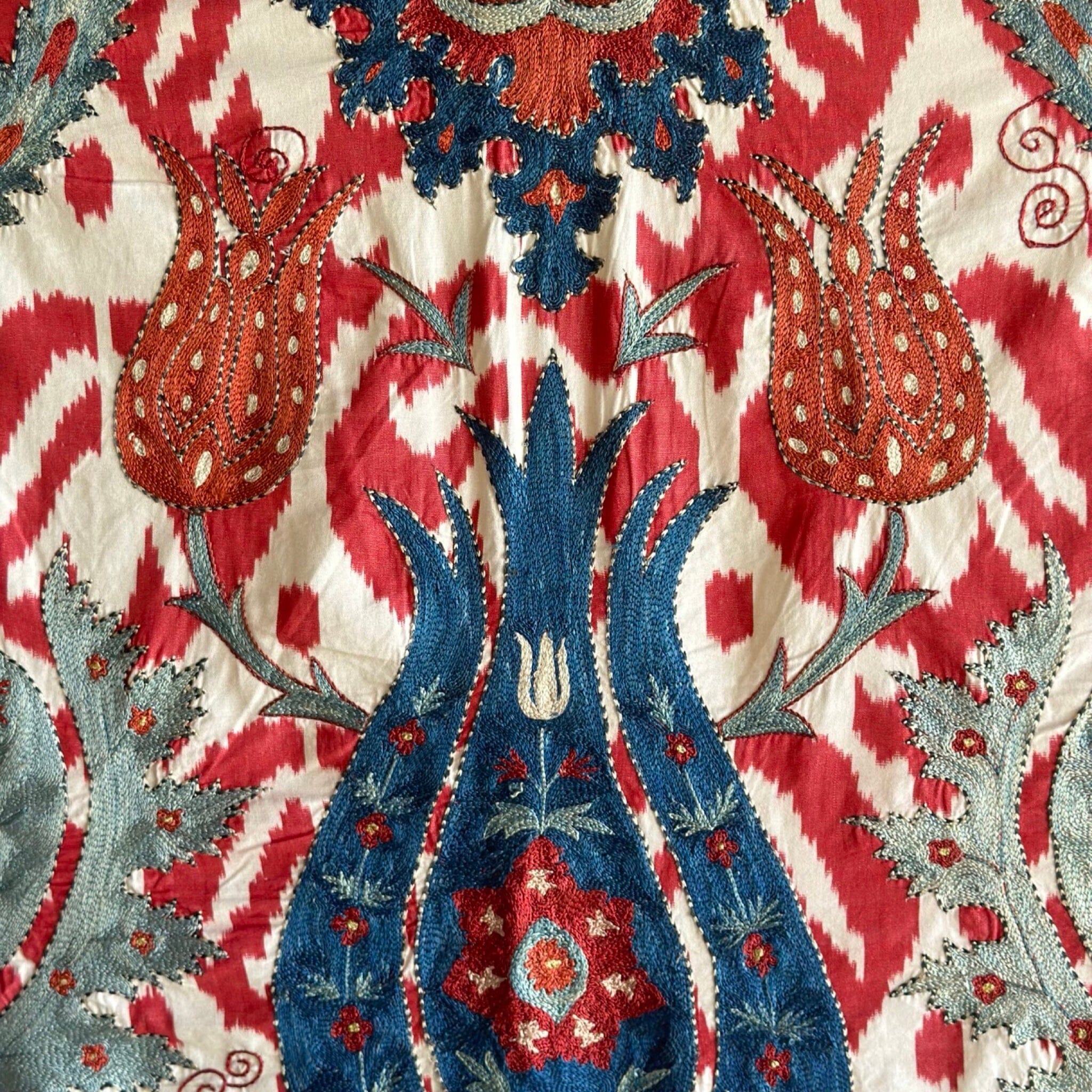 Hand Stitched Suzani (CSSU071123 | 82 x 70") Suzani Aziz Suzani