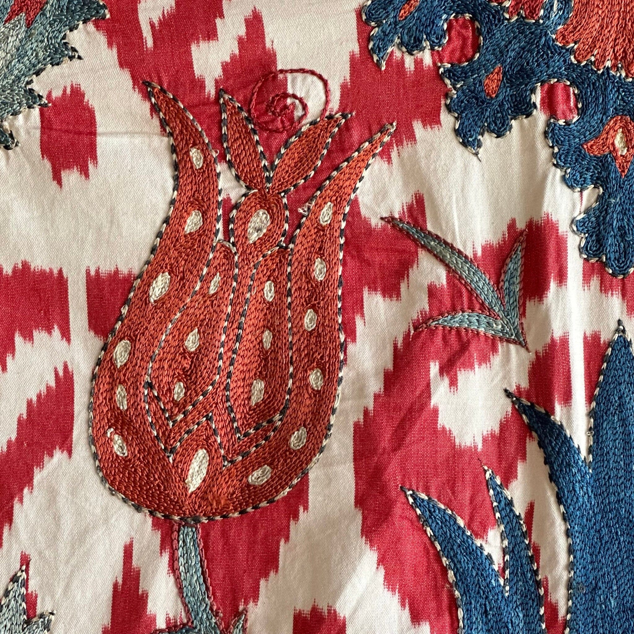 Hand Stitched Suzani (CSSU071123 | 82 x 70") Suzani Aziz Suzani