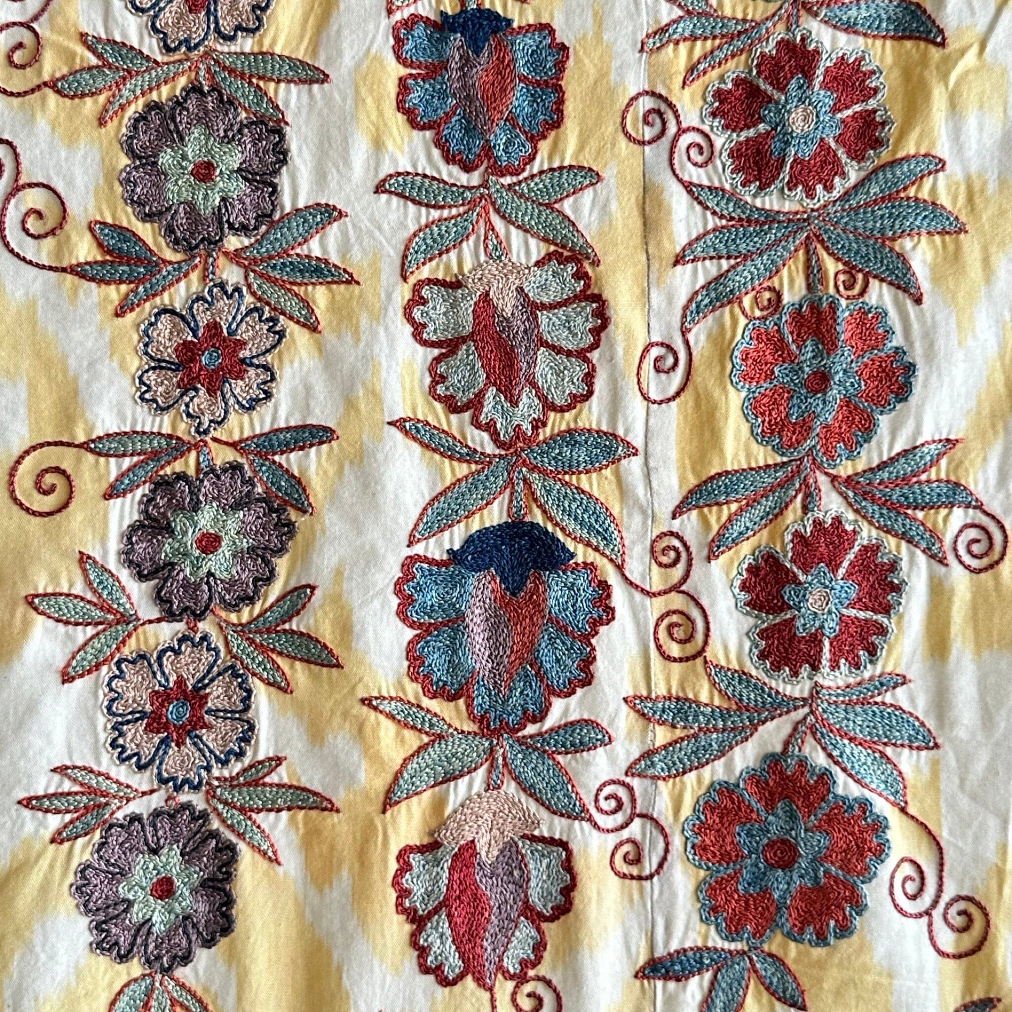 Hand Stitched Suzani (CSSU071323 | 88 x 70") Suzani Aziz Suzani