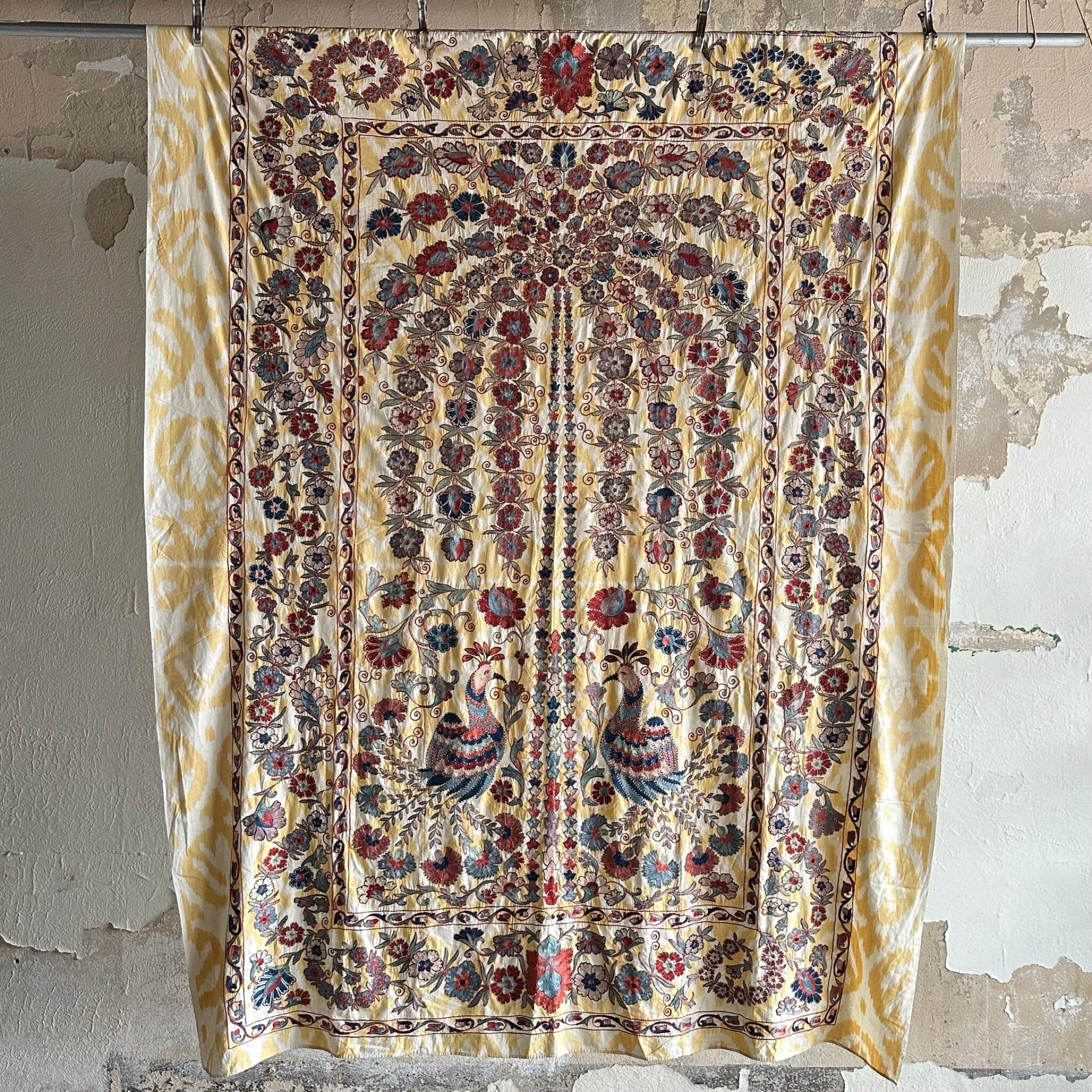 Hand Stitched Suzani (CSSU071323 | 88 x 70") Suzani Aziz Suzani
