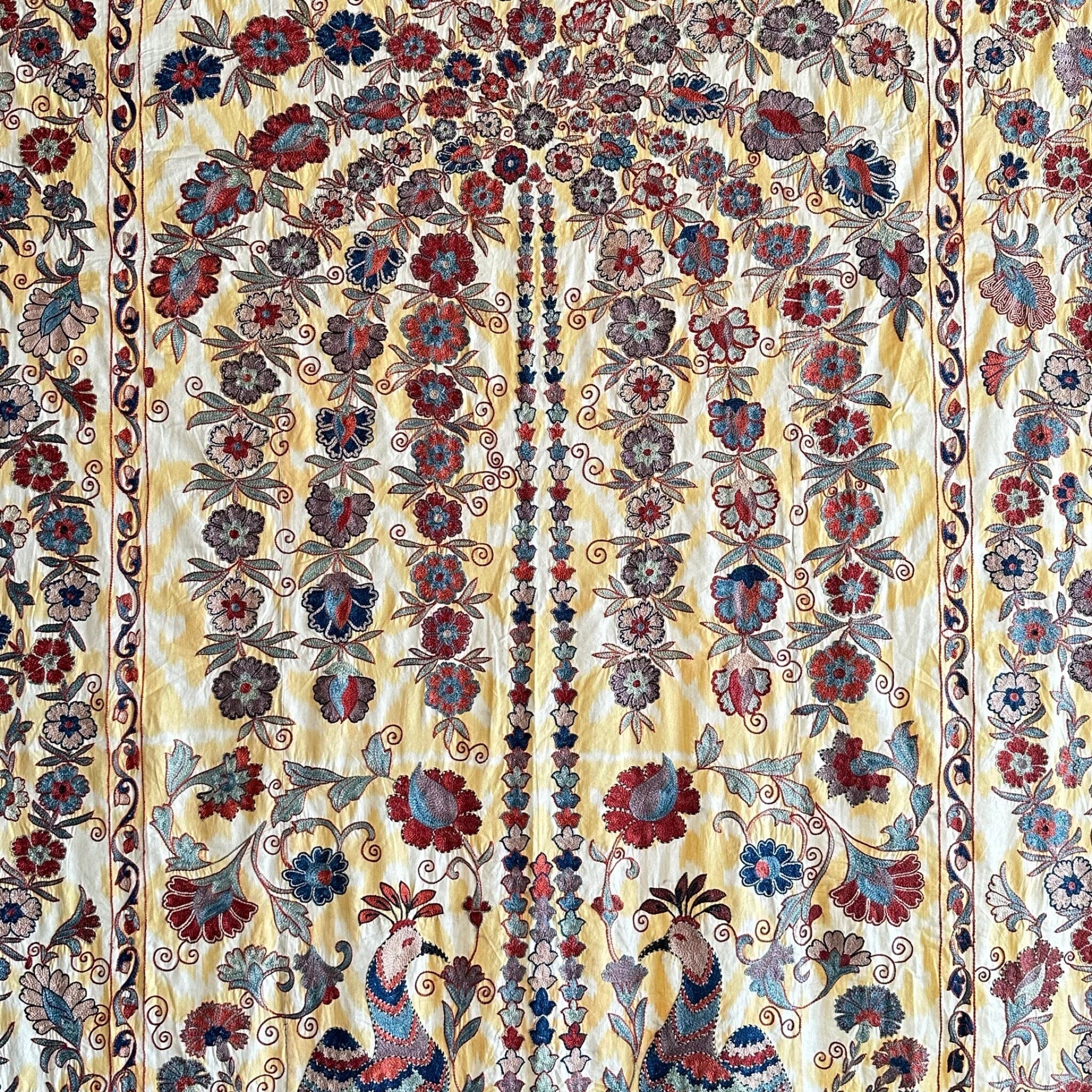 Hand Stitched Suzani (CSSU071323 | 88 x 70") Suzani Aziz Suzani