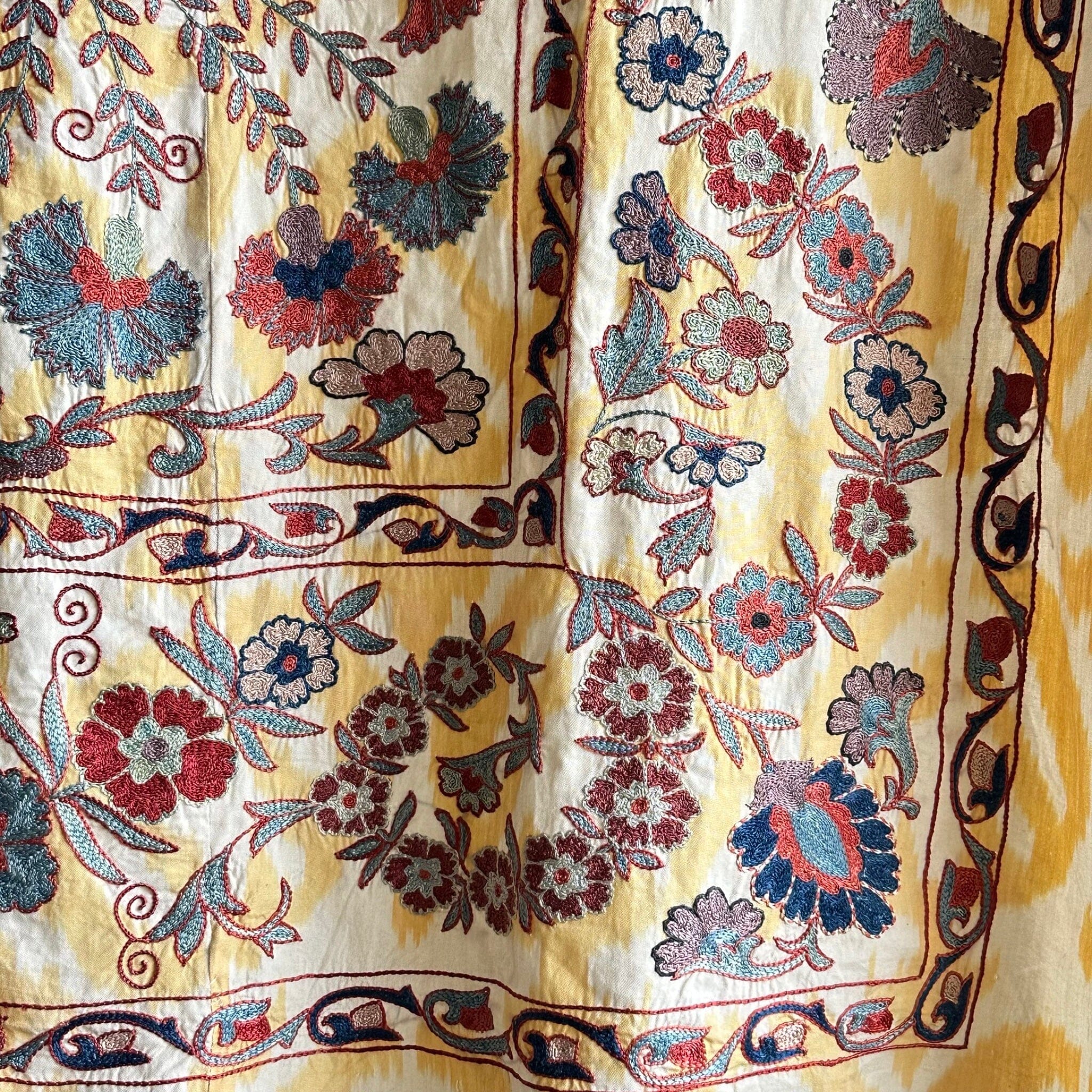 Hand Stitched Suzani (CSSU071323 | 88 x 70") Suzani Aziz Suzani