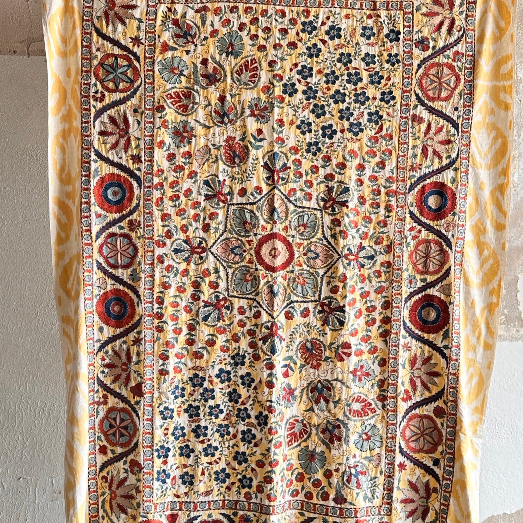 Hand Stitched Suzani (CSSU071423 | 96 x 68") Suzani Aziz Suzani