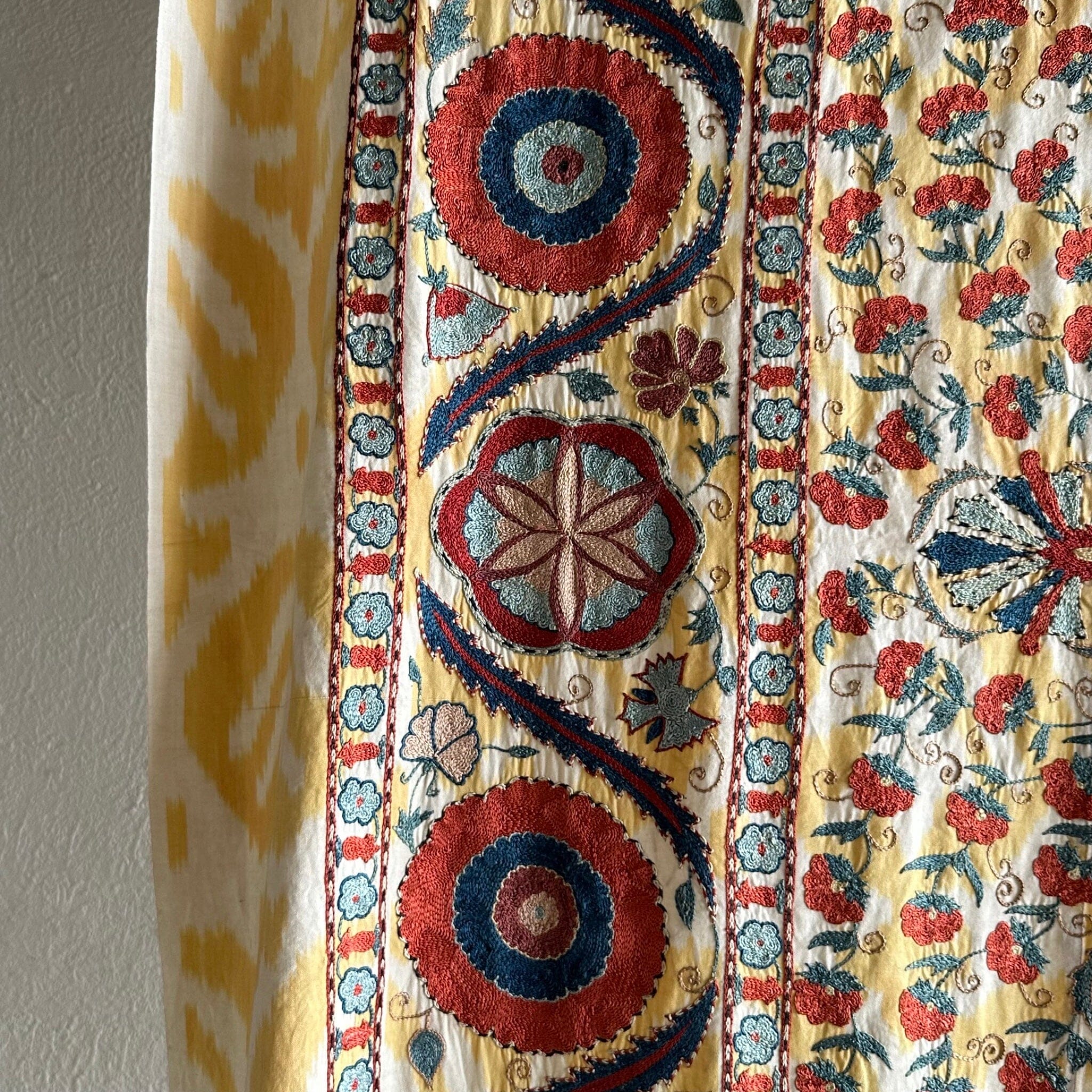 Hand Stitched Suzani (CSSU071423 | 96 x 68") Suzani Aziz Suzani