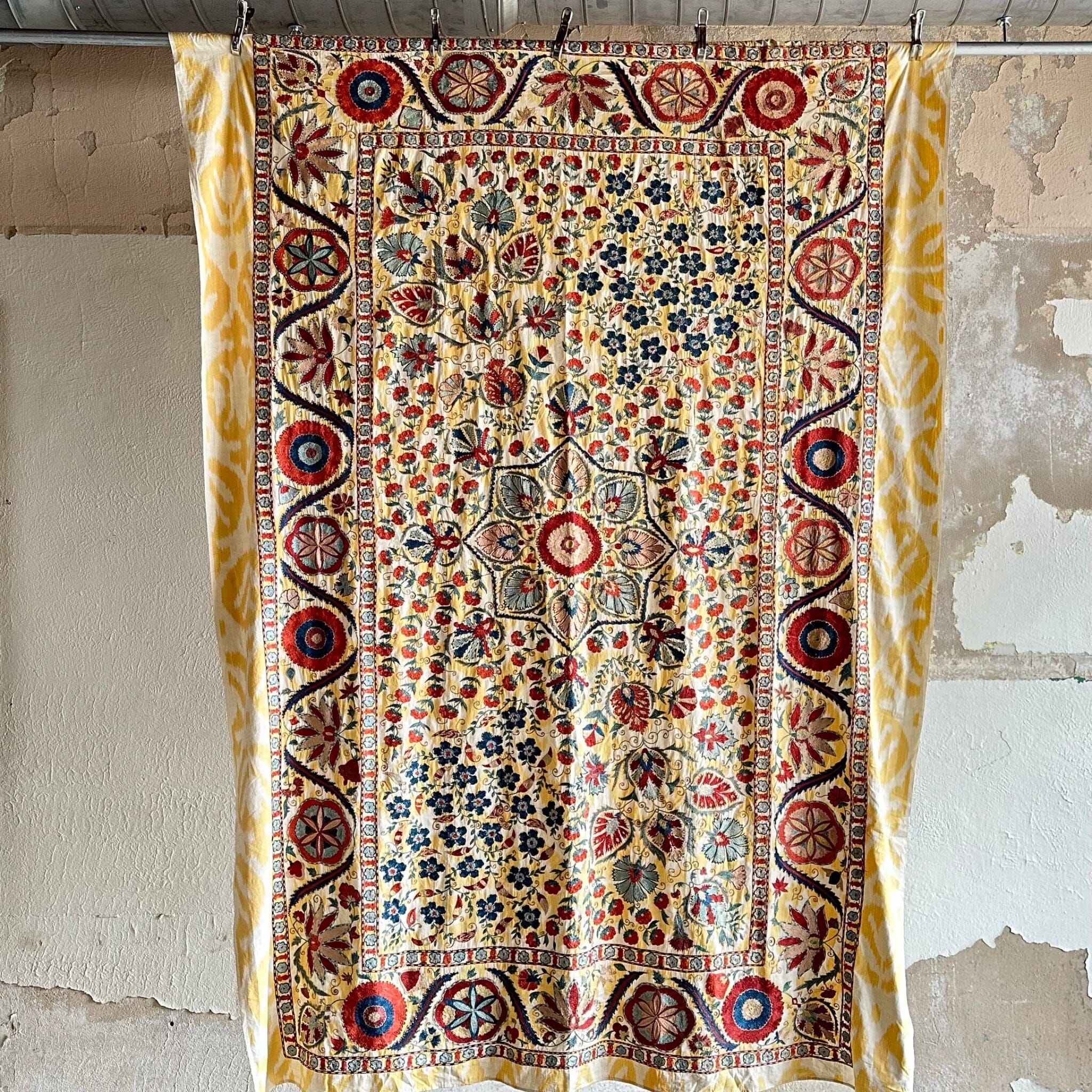 Hand Stitched Suzani (CSSU071423 | 96 x 68") Suzani Aziz Suzani