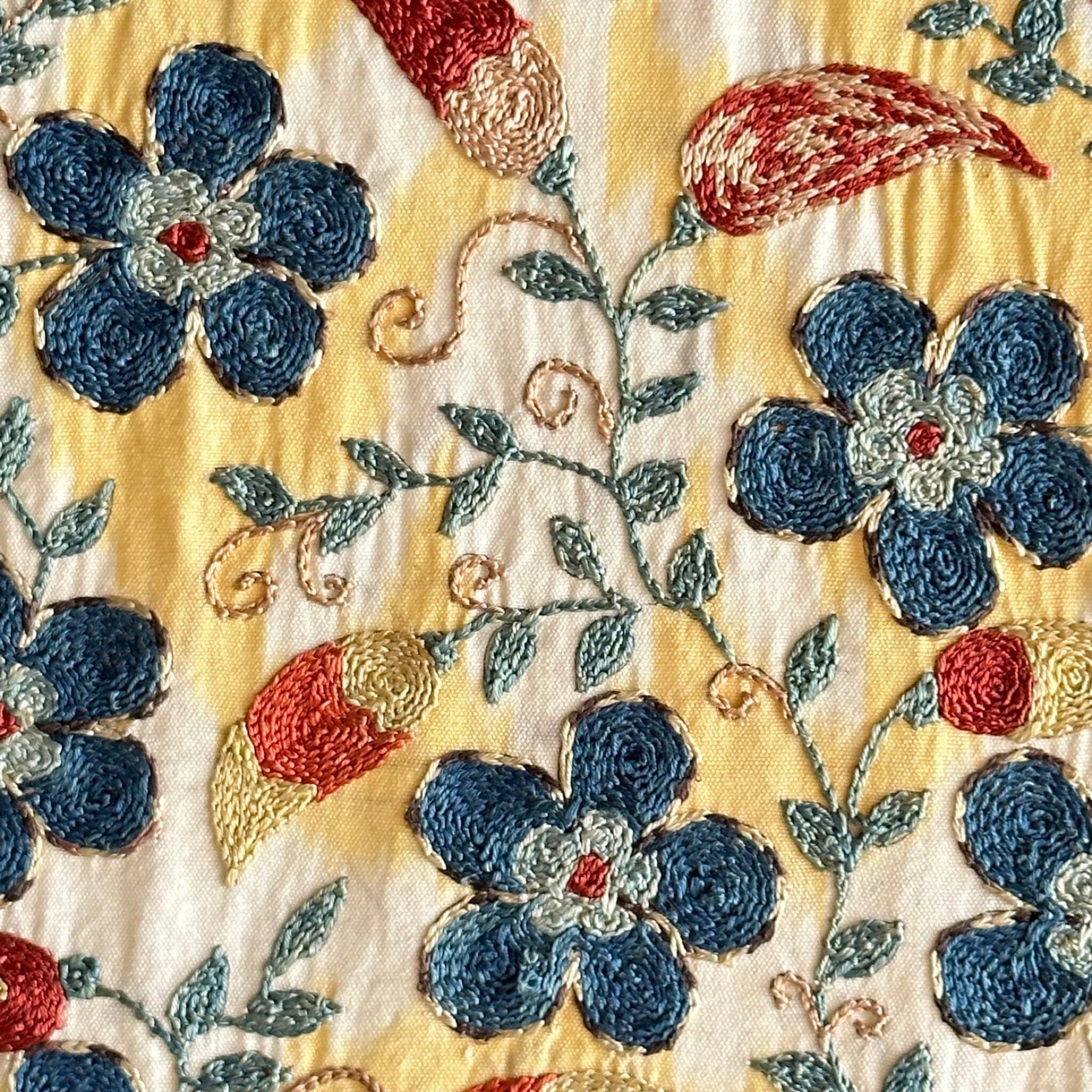 Hand Stitched Suzani (CSSU071423 | 96 x 68") Suzani Aziz Suzani