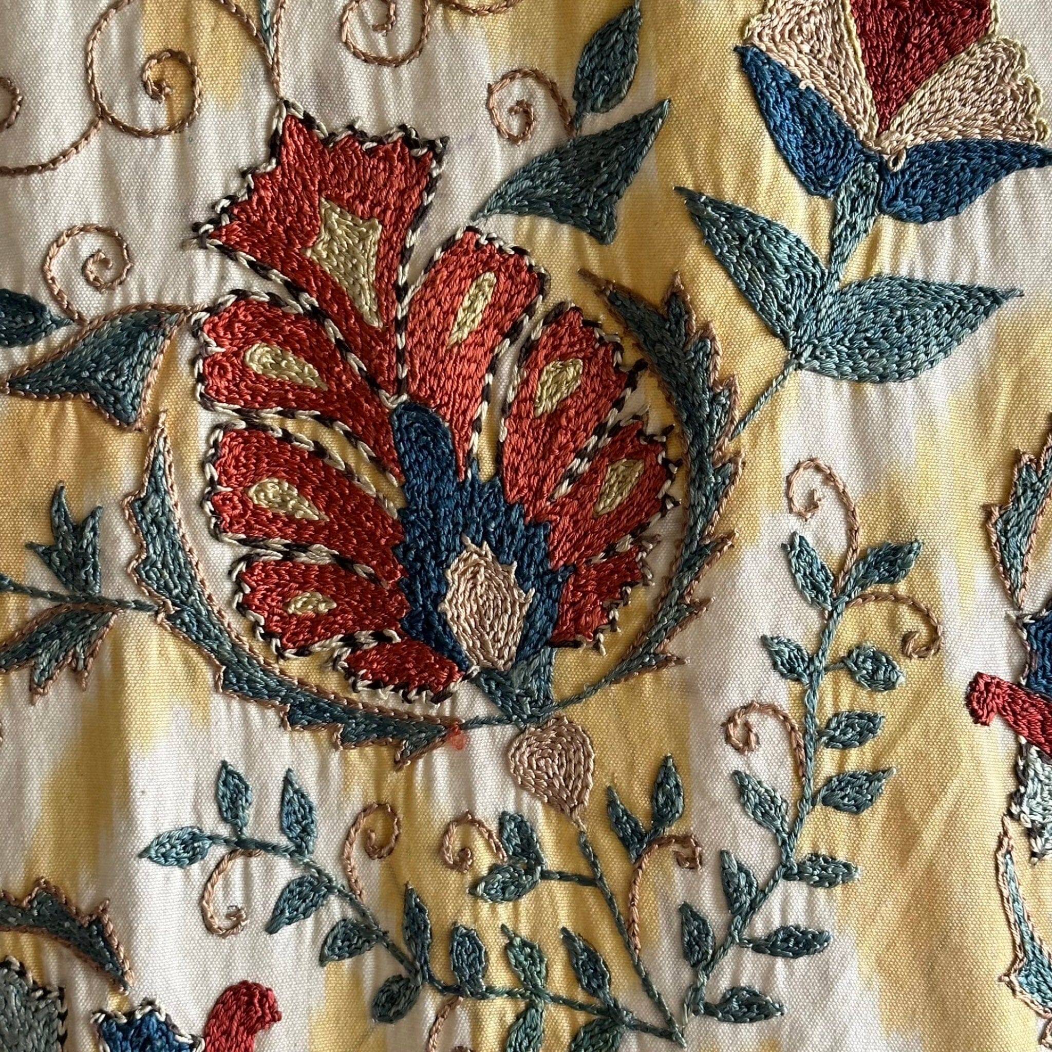 Hand Stitched Suzani (CSSU071423 | 96 x 68") Suzani Aziz Suzani