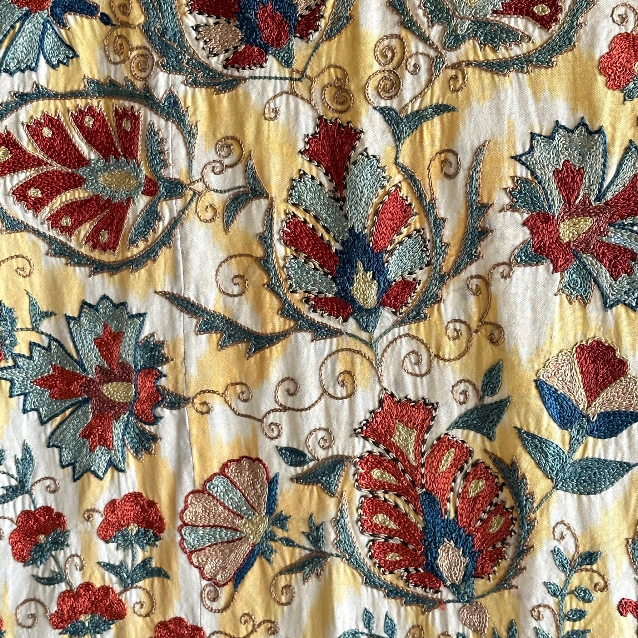 Hand Stitched Suzani (CSSU071423 | 96 x 68") Suzani Aziz Suzani