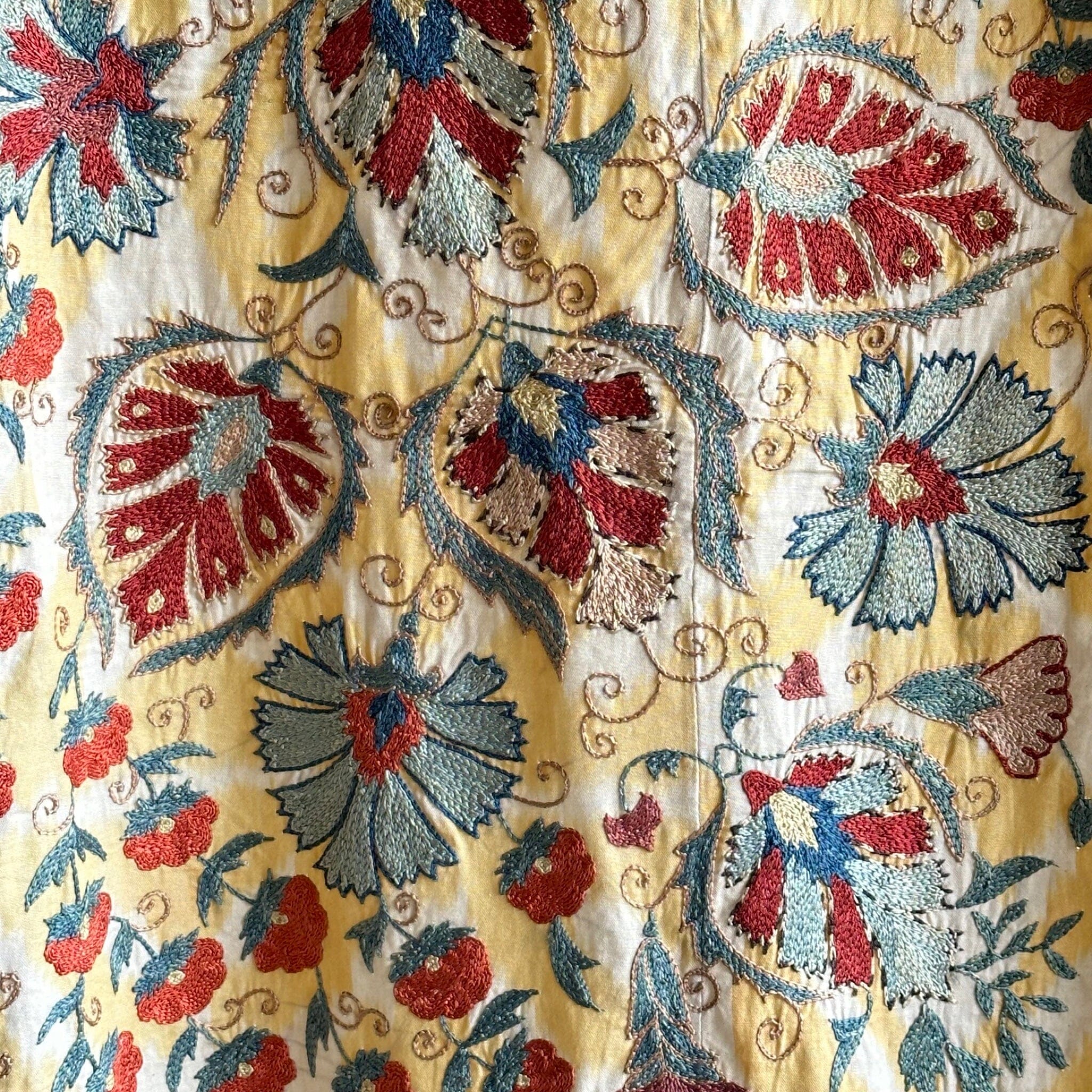 Hand Stitched Suzani (CSSU071423 | 96 x 68") Suzani Aziz Suzani