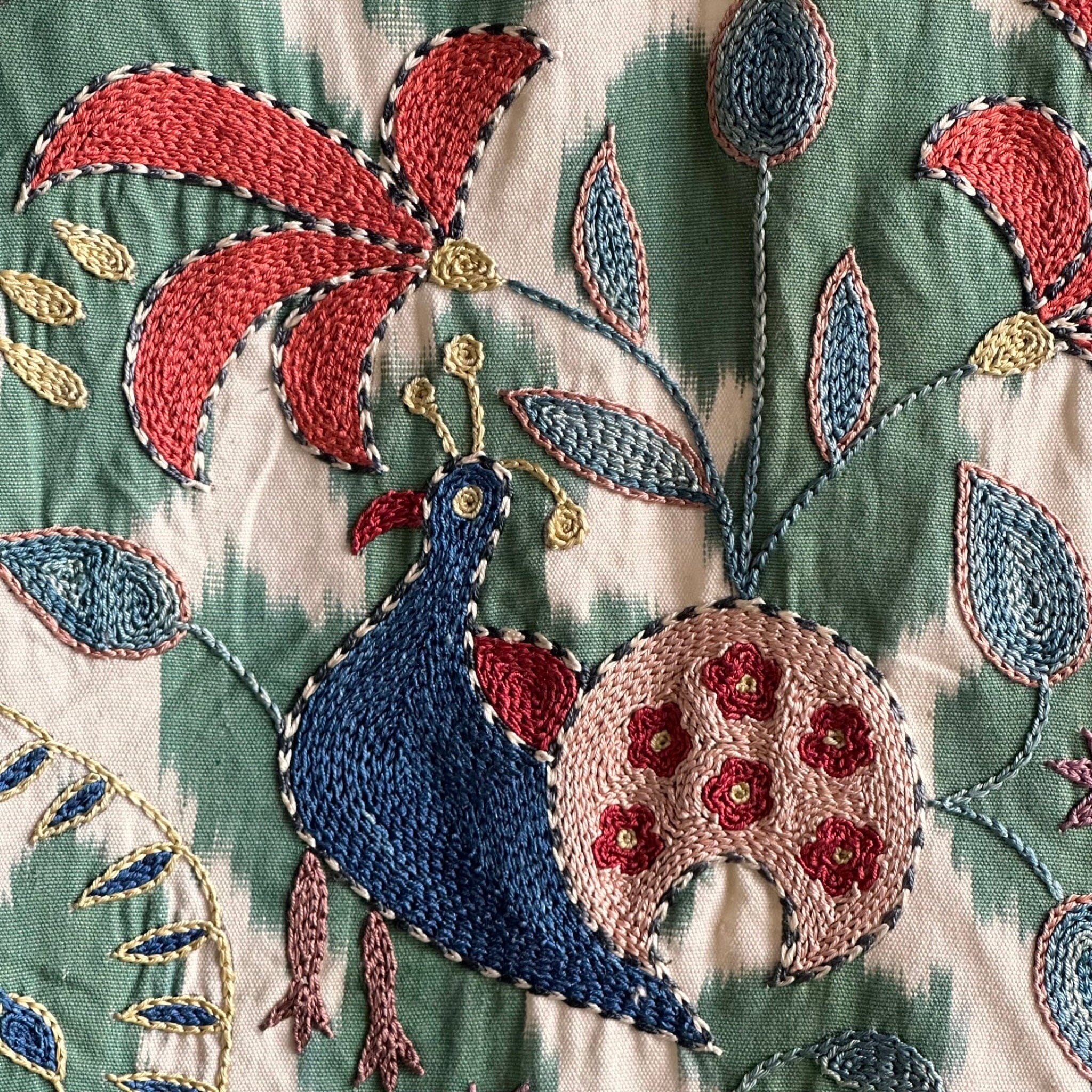 Hand Stitched Suzani (CSSU072623 | 124 x 98") Suzani Aziz Suzani