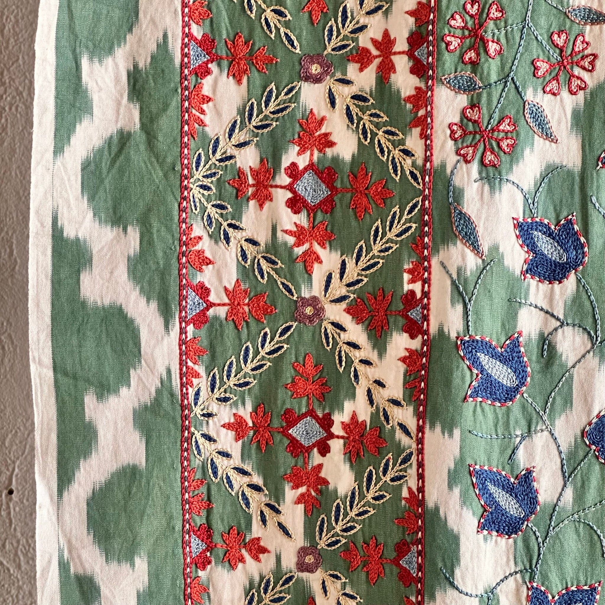 Hand Stitched Suzani (CSSU072623 | 124 x 98") Suzani Aziz Suzani