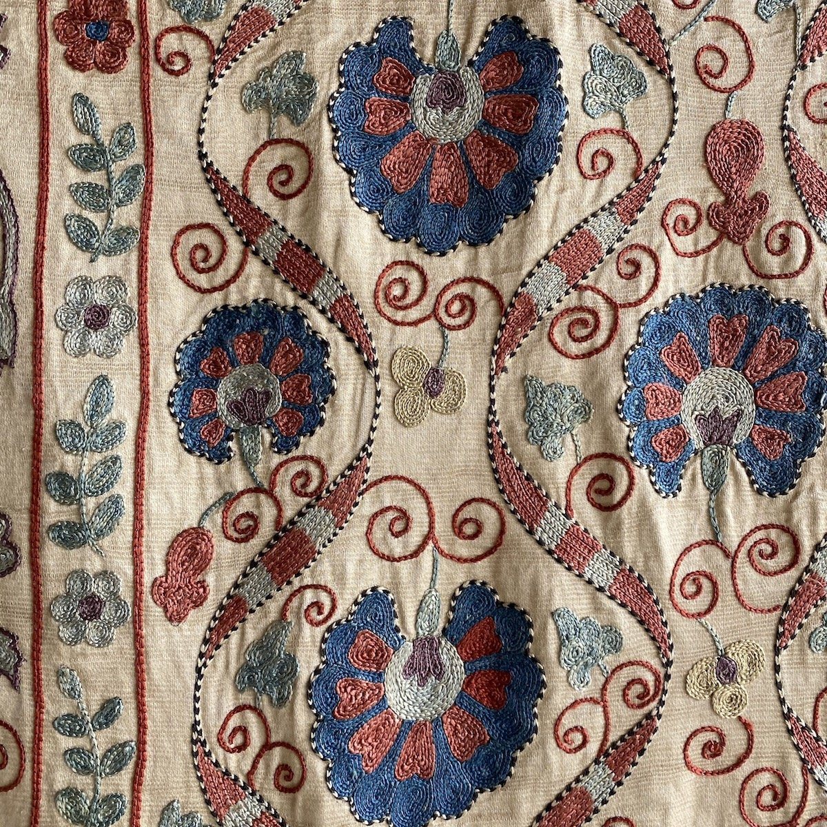 Hand Stitched Suzani (CSSU151520 | 73 x 60") Suzani Aziz Suzani