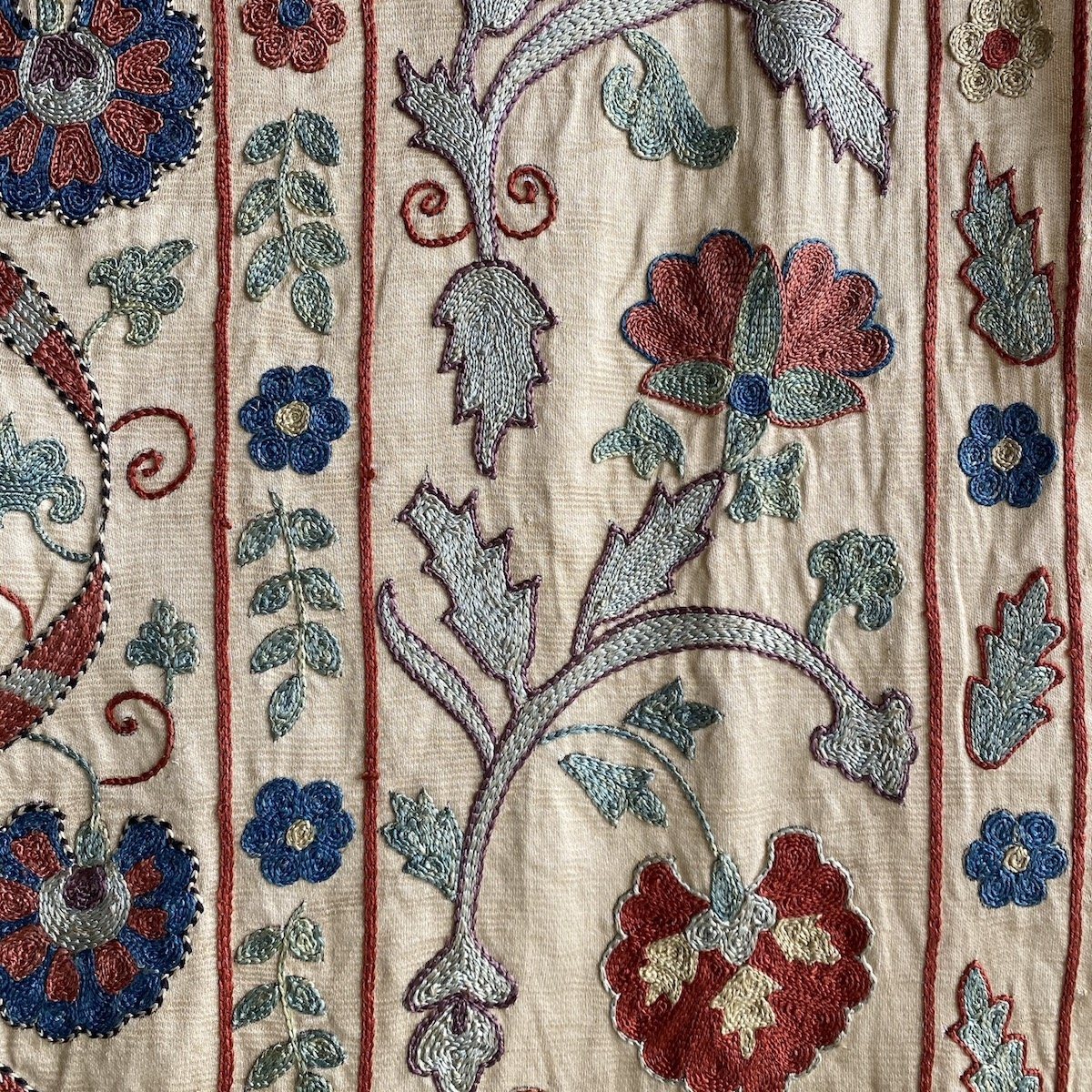 Hand Stitched Suzani (CSSU151520 | 73 x 60") Suzani Aziz Suzani