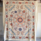 Hand Stitched Suzani (CSSU151820 | 120 x 108") Suzani Aziz Suzani
