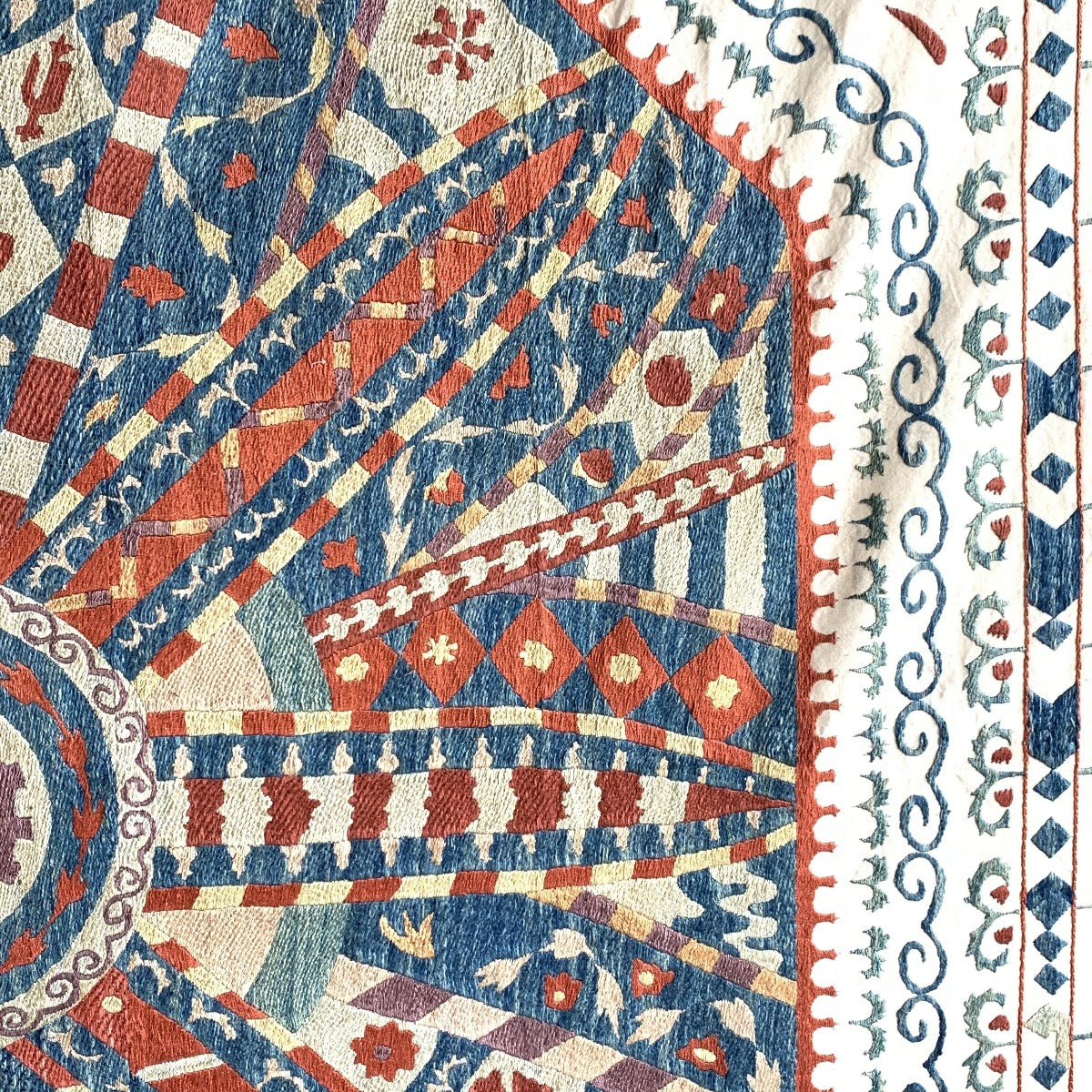 Hand Stitched Suzani (CSSU201321 | 74 x 107") Suzani Aziz Suzani