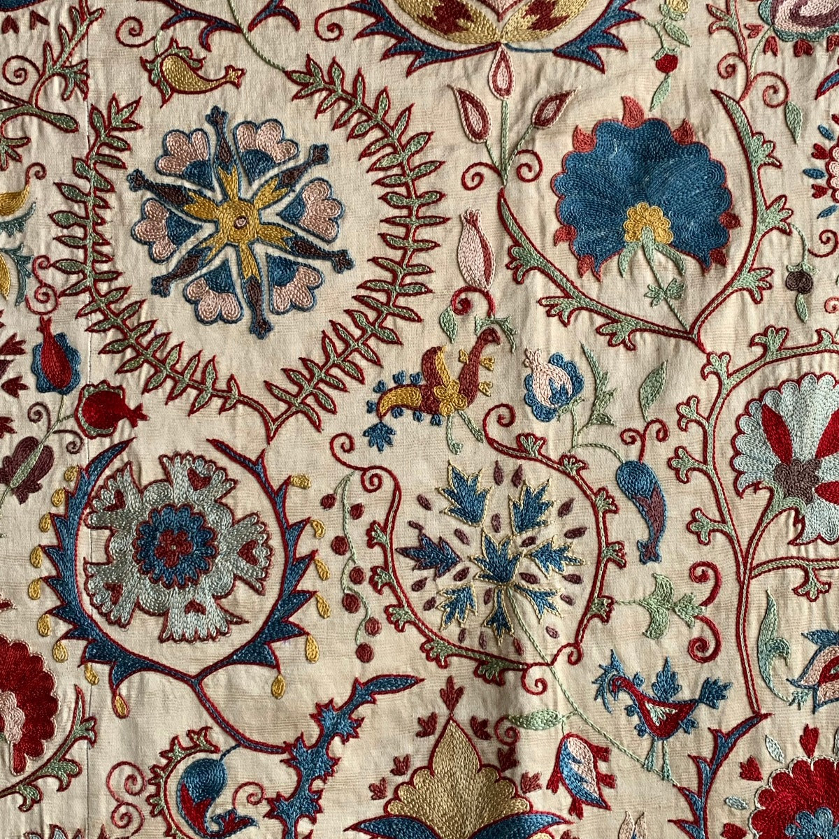 Hand Stitched Suzani (CSSU212521 | 62 x 79") Suzani Aziz Suzani