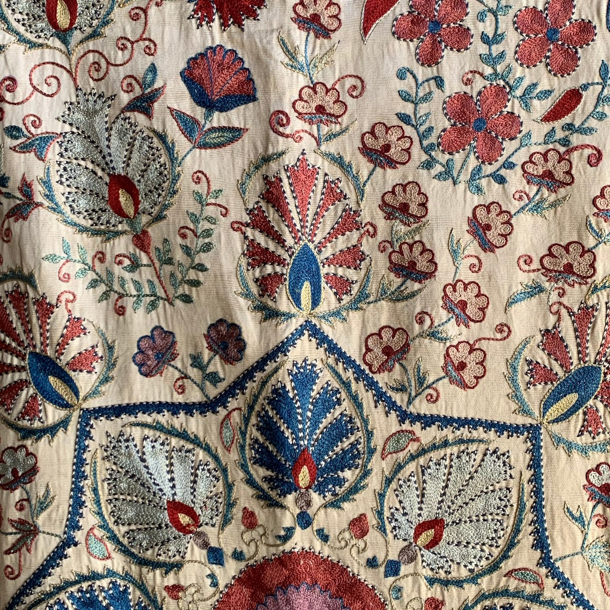 Hand Stitched Suzani (CSSU220522 | 62 x 92 1/2") Suzani Aziz Suzani
