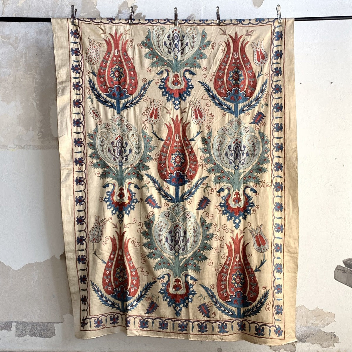 Hand Stitched Suzani (CSSU220722 | 61 x 82") Suzani Aziz Suzani