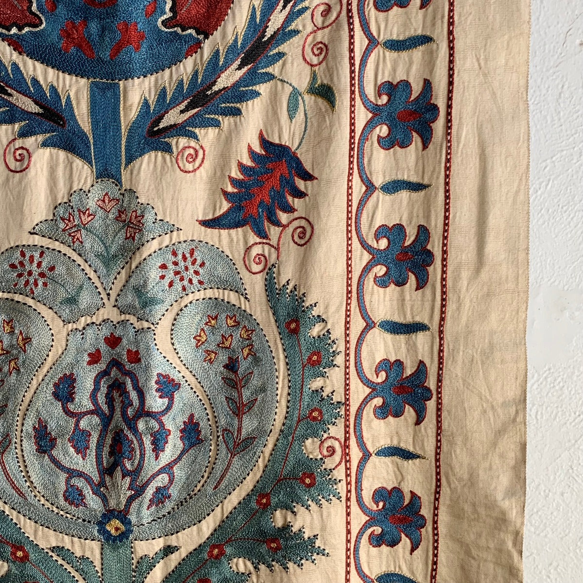Hand Stitched Suzani (CSSU220722 | 61 x 82") Suzani Aziz Suzani