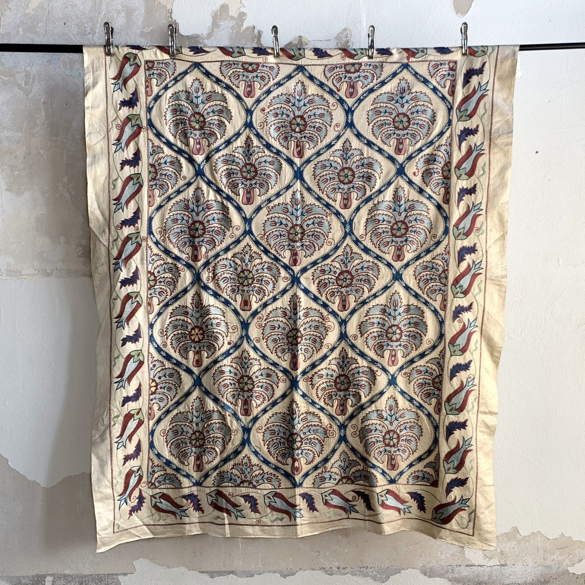 Hand Stitched Suzani (CSSU221622| 61 x 75") Suzani Aziz Suzani
