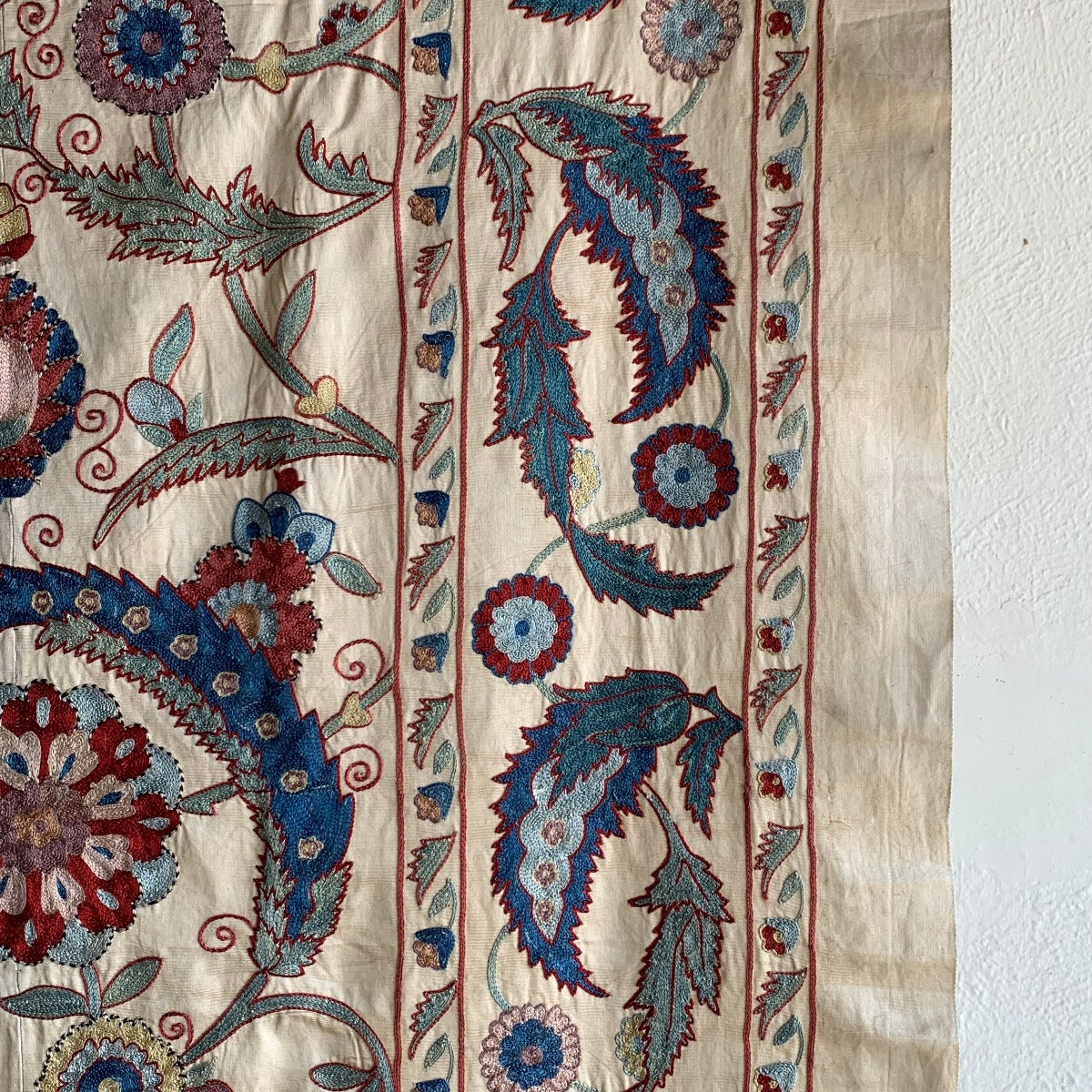 Hand Stitched Suzani (CSSU221722| 61 x 75 1/2") Suzani Aziz Suzani