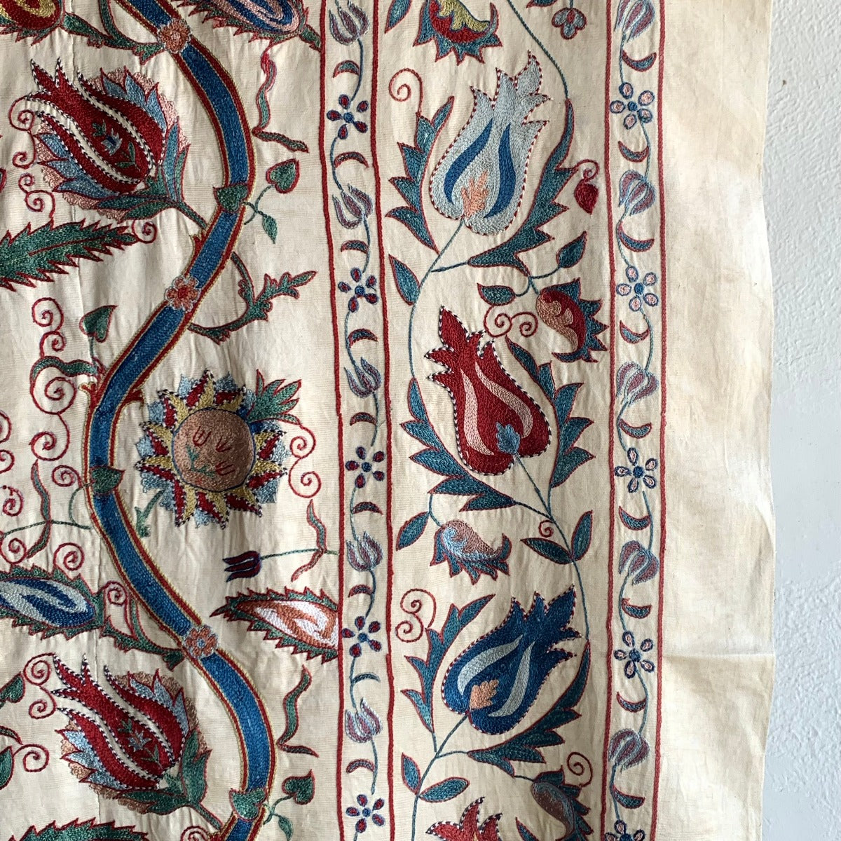 Hand Stitched Suzani (CSSU221922| 62 x 75 1/2") Suzani Aziz Suzani