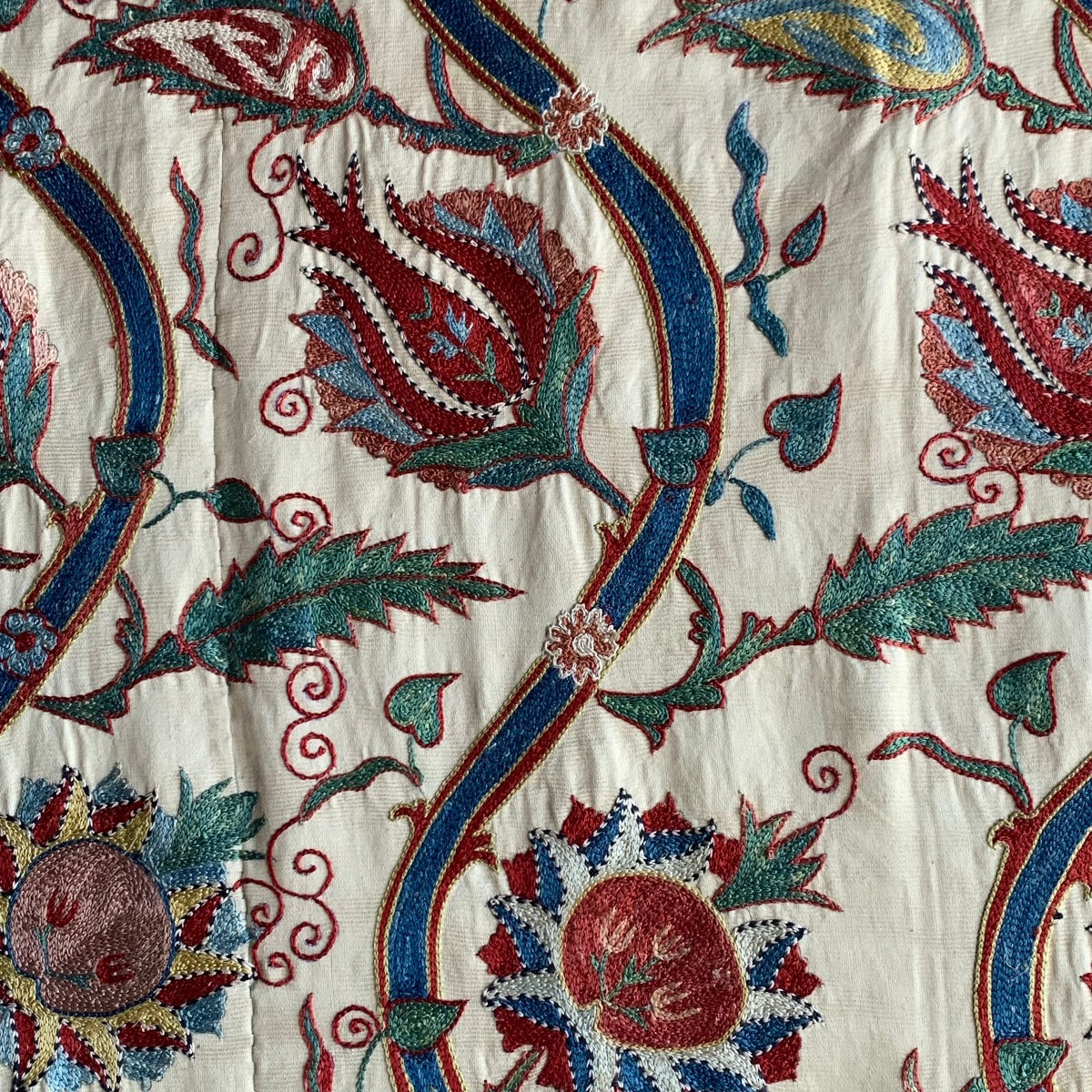 Hand Stitched Suzani (CSSU221922| 62 x 75 1/2") Suzani Aziz Suzani