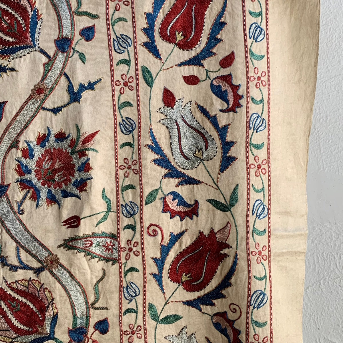 Hand Stitched Suzani (CSSU222222| 63 x 75 1/2") Suzani Aziz Suzani