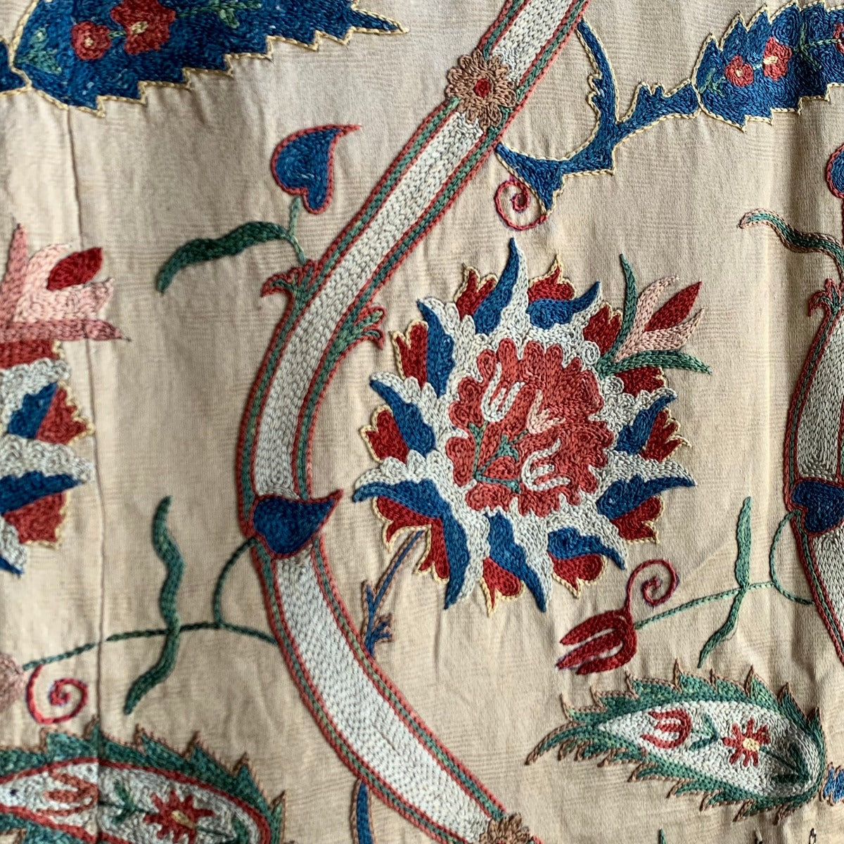 Hand Stitched Suzani (CSSU222222| 63 x 75 1/2") Suzani Aziz Suzani