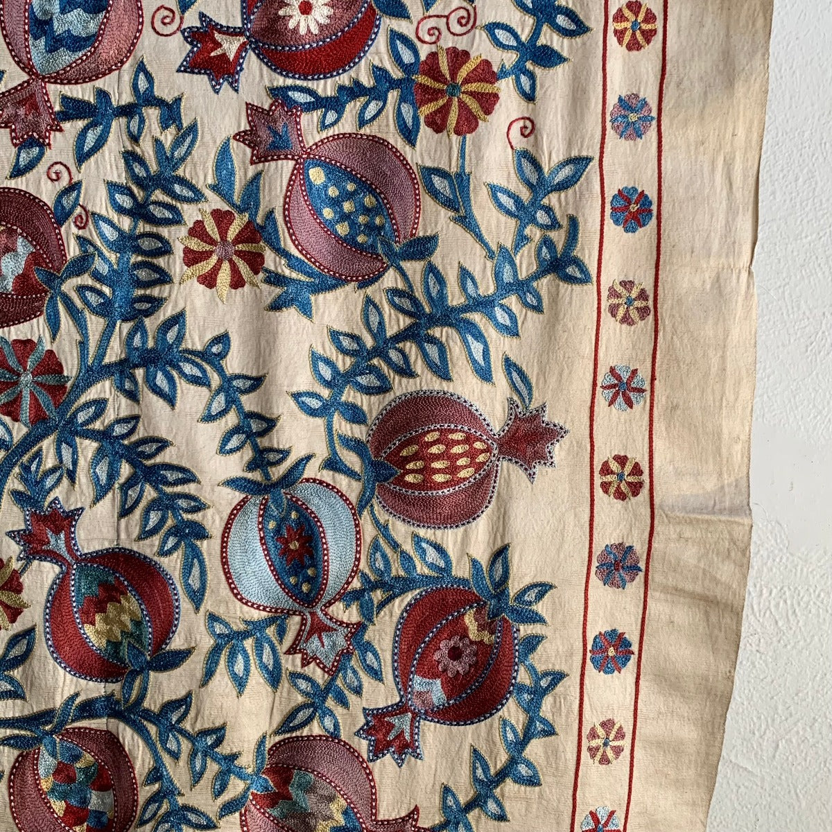 Hand Stitched Suzani (CSSU222422| 60 1/2 x 76") Suzani Aziz Suzani