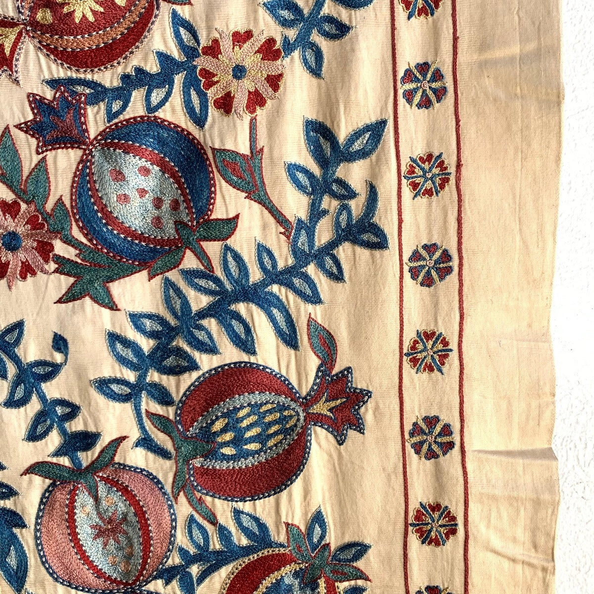 Hand Stitched Suzani (CSSU222522| 60 x 74 1/2") Suzani Aziz Suzani