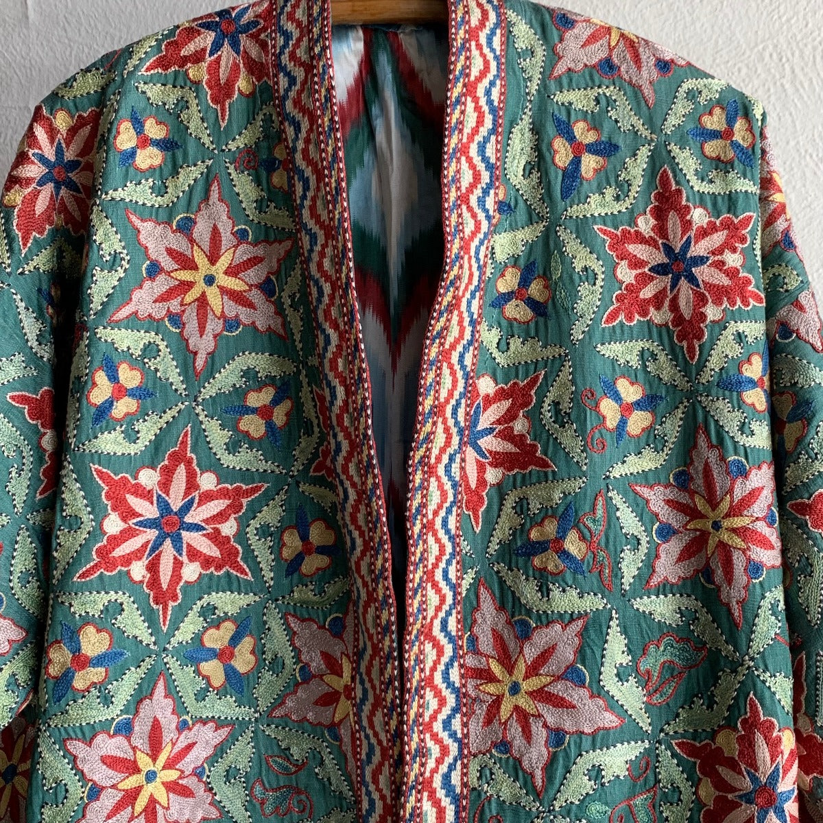 Hand-Stitched Suzani Jacket from Uzbekistan Coat Aziz Suzani