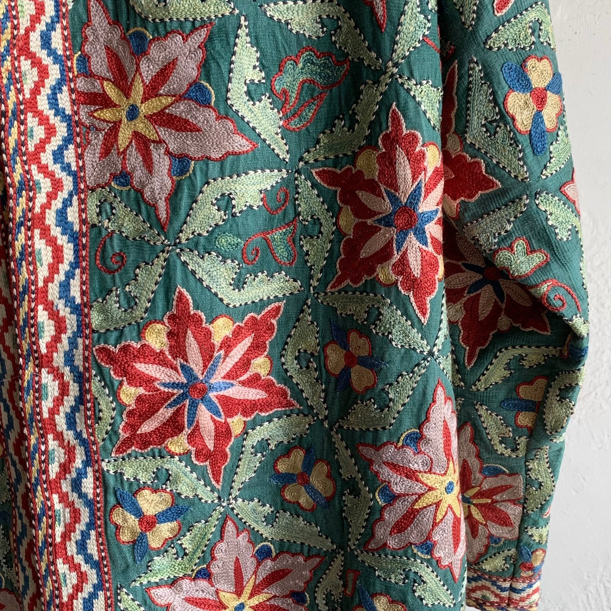 Hand-Stitched Suzani Jacket from Uzbekistan Coat Aziz Suzani