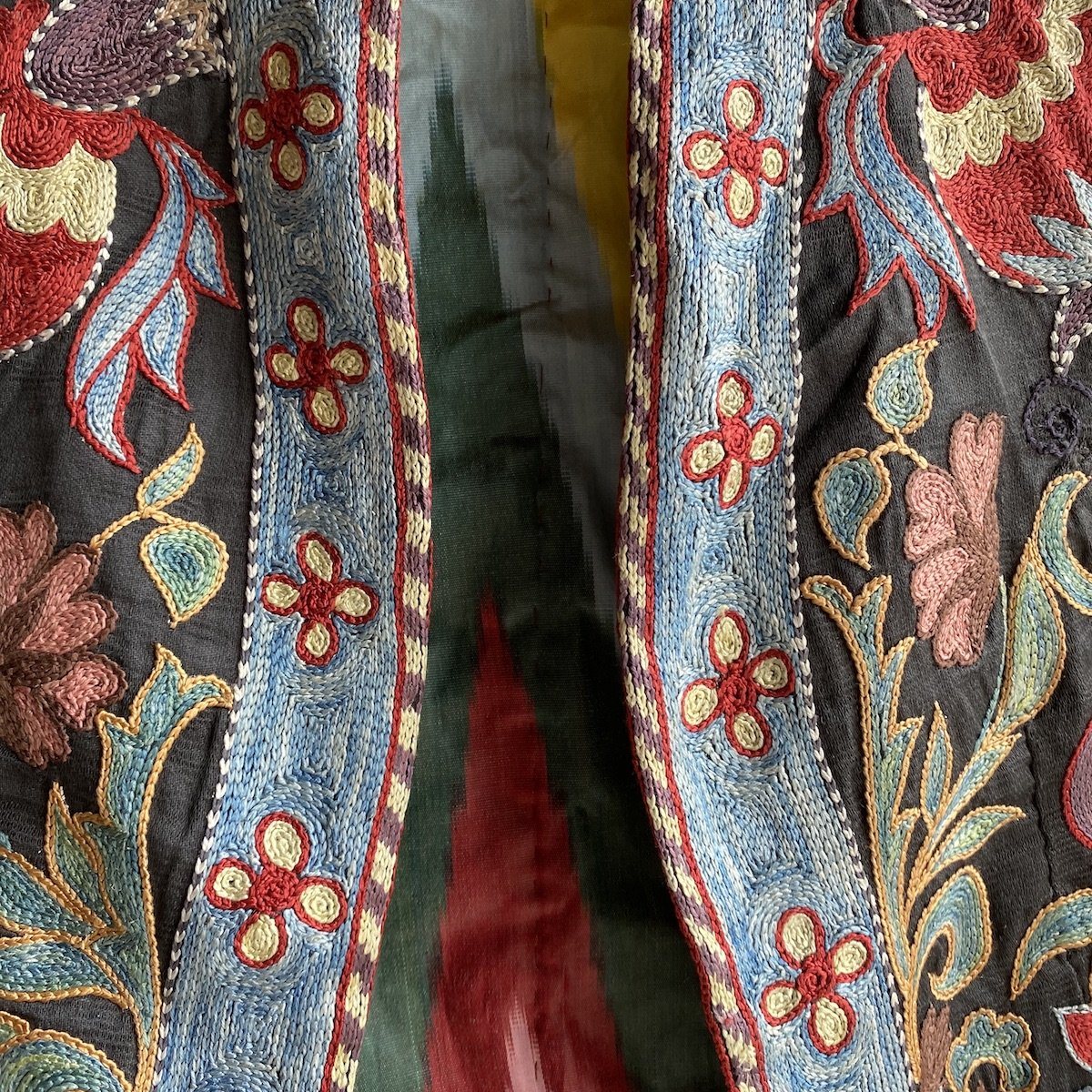 Hand-Stitched Suzani Jacket from Uzbekistan Coat Azizbek