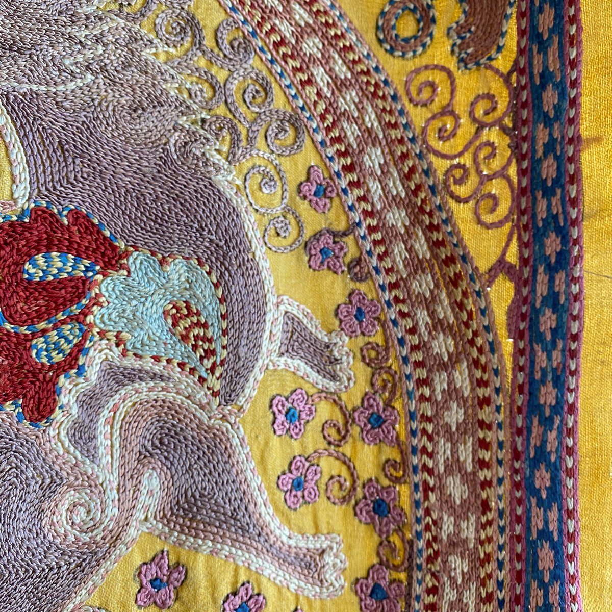 Hand Stitched Suzani Suzani Aziz Suzani