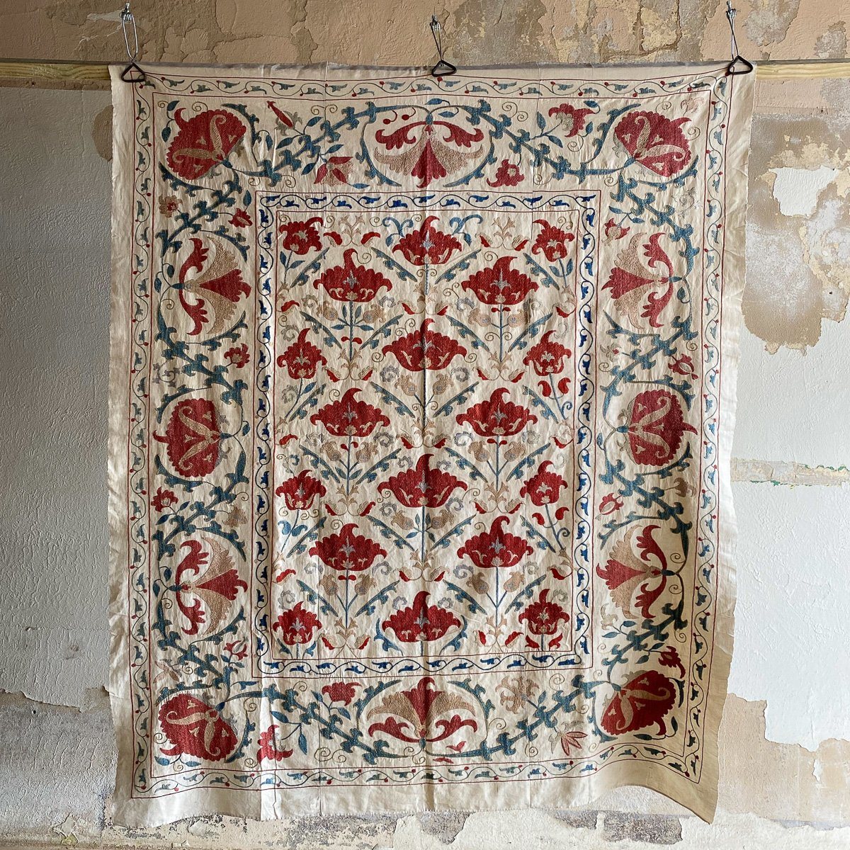 Hand Stitched Suzani Suzani Aziz Suzani