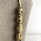 Handmade Ghanaian Brass Beaded Necklace - Large Beads Farafinya African Market Farafinya African Market