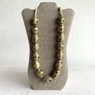 Handmade Ghanaian Brass Beaded Necklace - Large Beads Farafinya African Market Farafinya African Market