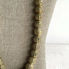 Handmade Ghanaian Brass Beaded Necklace - Medium Beads Farafinya African Market Farafinya African Market