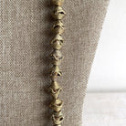 Handmade Ghanaian Brass Beaded Necklace - Small Beads 14" Farafinya African Market Farafinya African Market