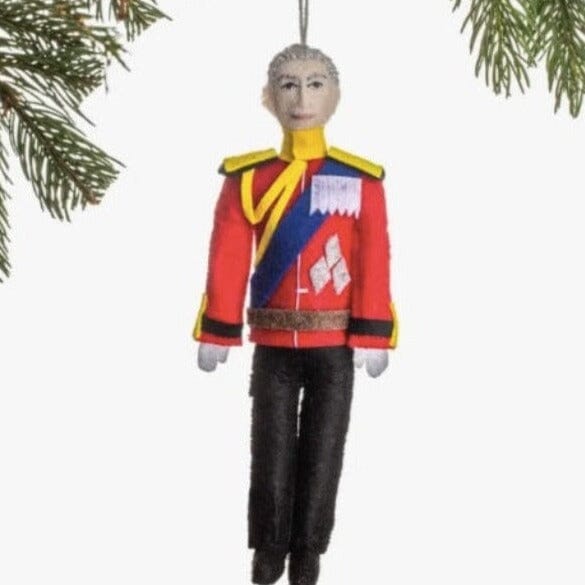 "King Charles III" Felt Ornament Holiday Ornaments Silk Road Bazaar