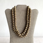 Malian Brass Beaded Necklace - 20" Farafinya African Market Farafinya African Market