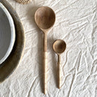 Mango Wood Spoon with Rattan Wrapped Handle Kitchen Homart