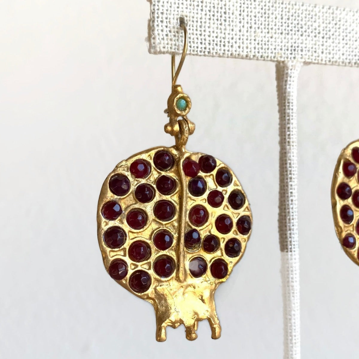 Turkish Pomegranate Medallion Earrings Earrings Tribal Tent