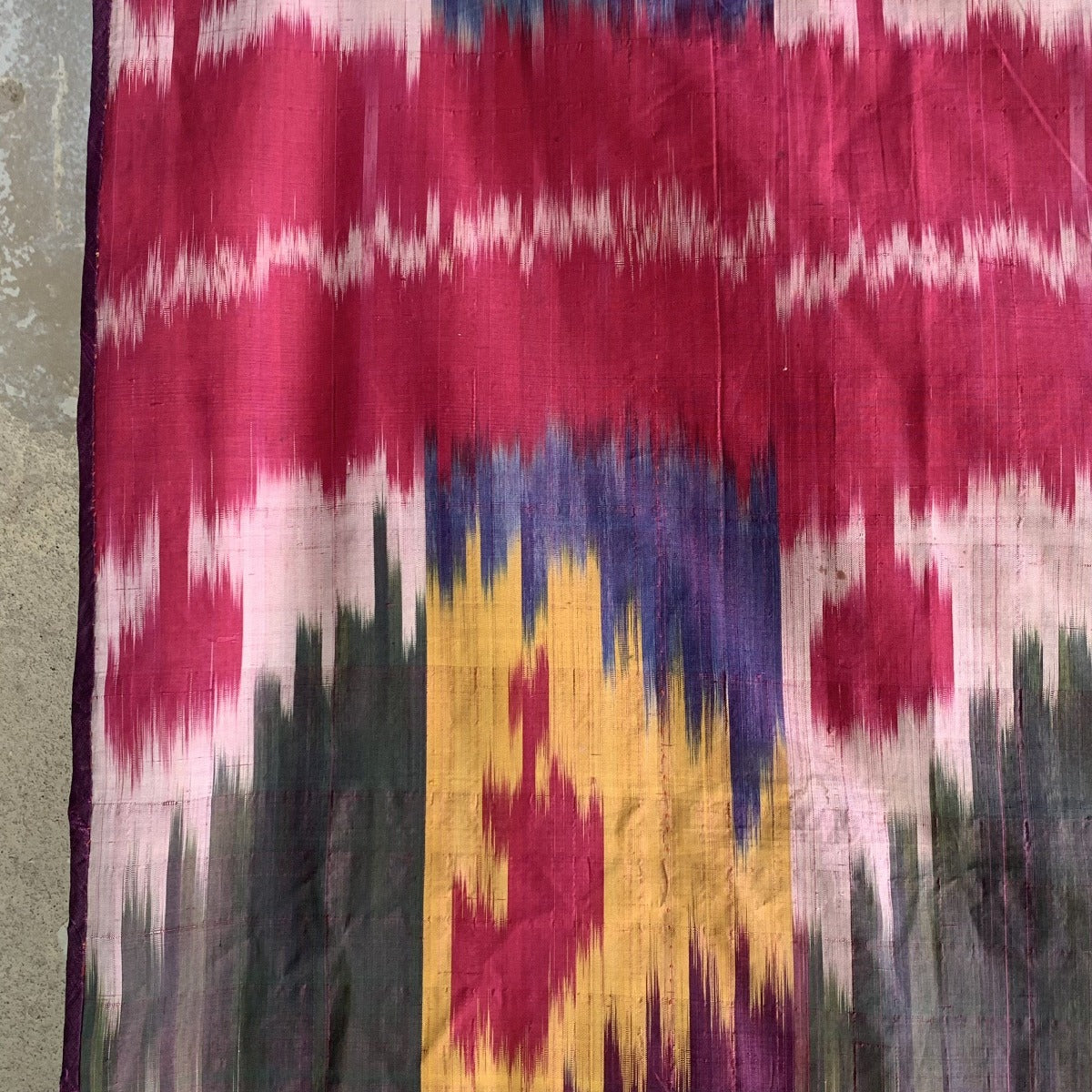 Vintage Silk Ikat Textile (#5541 | 82 x 40") B. Viz Design